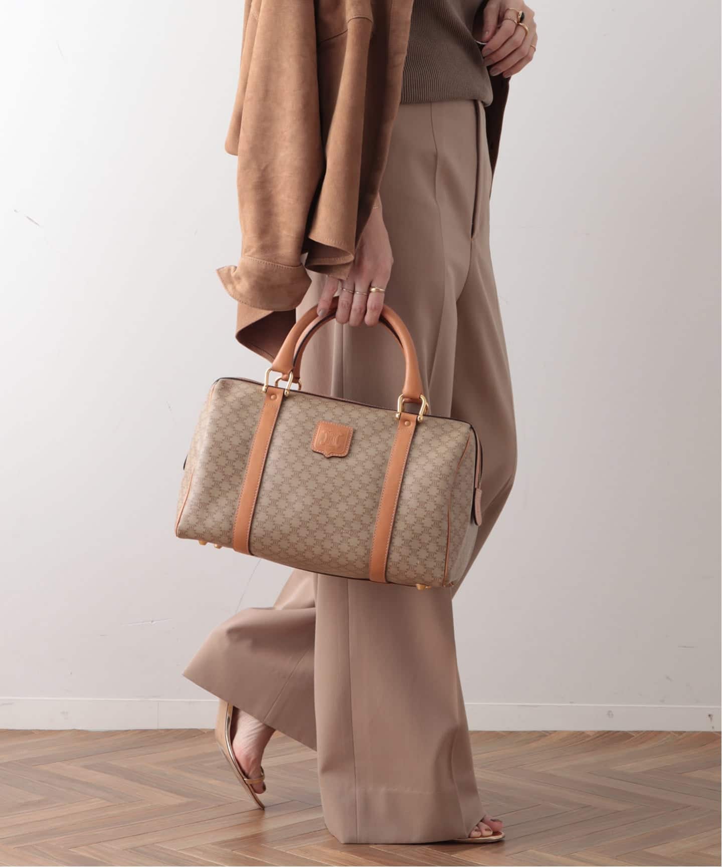 VINTAGE CELINE/セリーヌ】macadam ボストンバッグ 30（ボストンバッグ