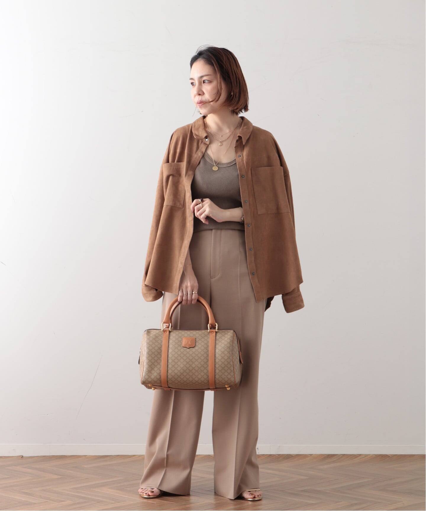 VINTAGE CELINE/セリーヌ】macadam ボストンバッグ 30（ボストンバッグ
