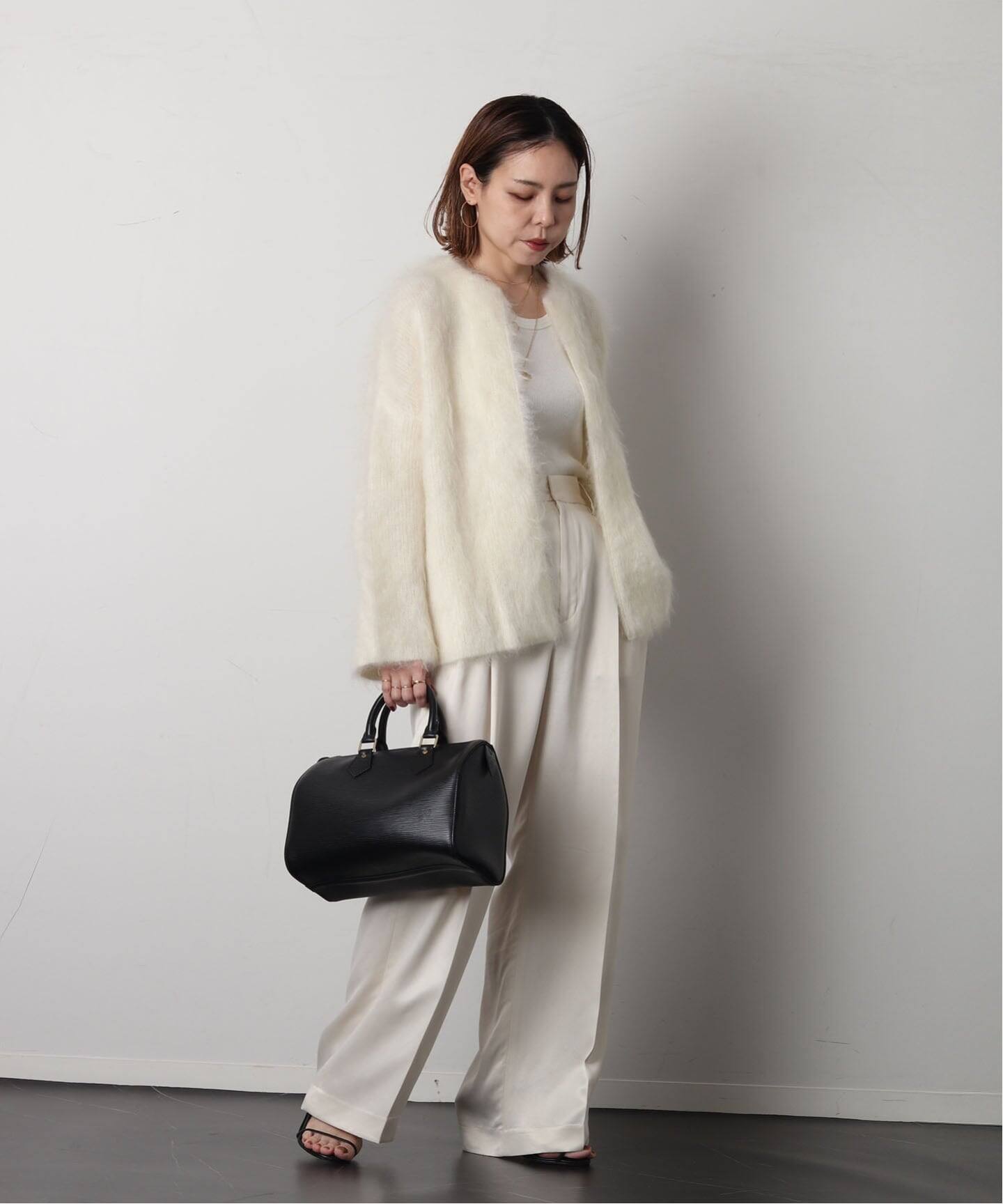 美品　ルイヴィトン　膝丈ワンピース　ボウタイ　2way　LVロゴ　ホワイト　S VINTAGE LOUIS VUITTON/ルイ ヴィトン】Speedy 25 epi（ボストンバッグ