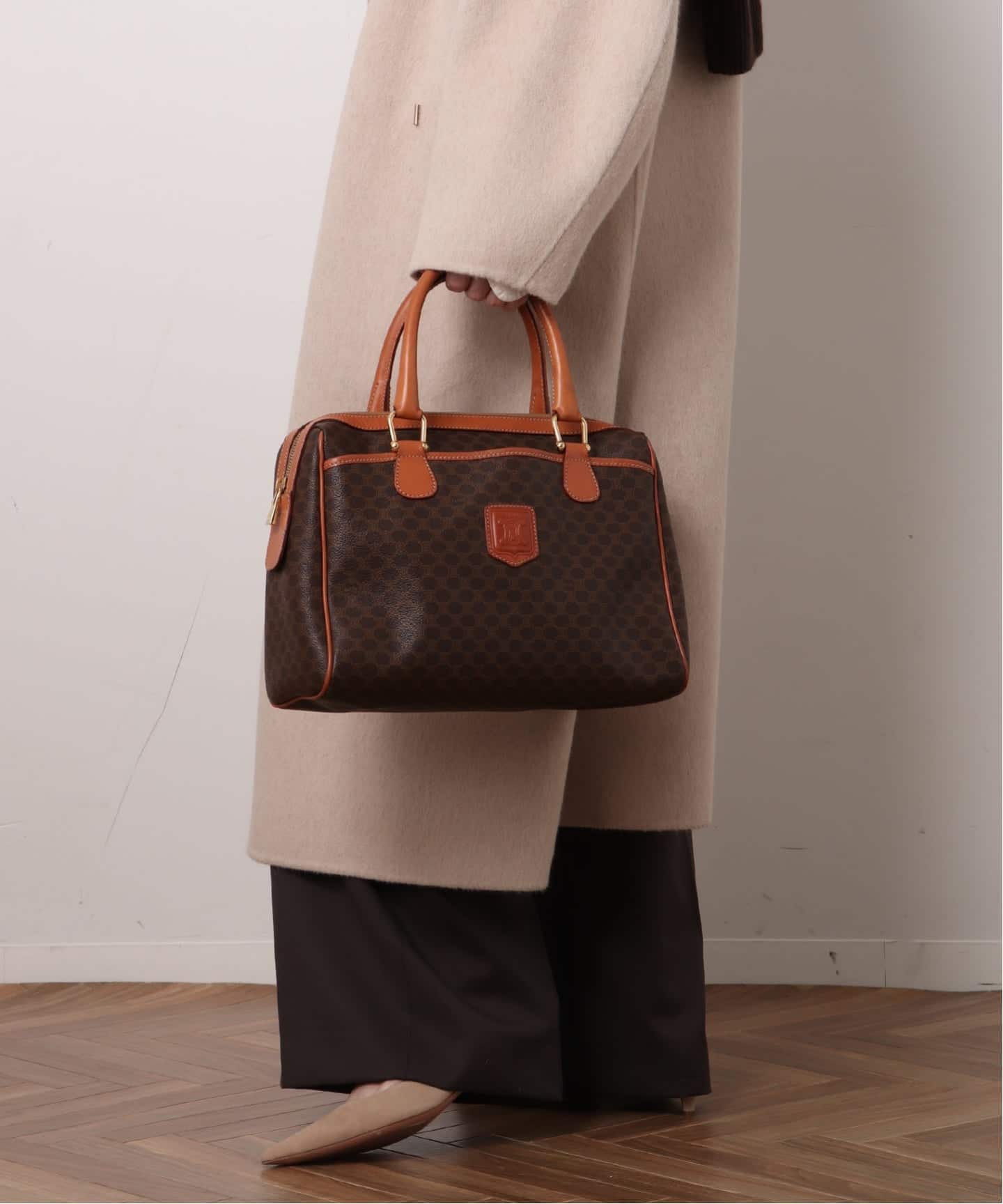 VINTAGE CELINE/セリーヌ】macadam ボストンバッグ 30（ボストンバッグ