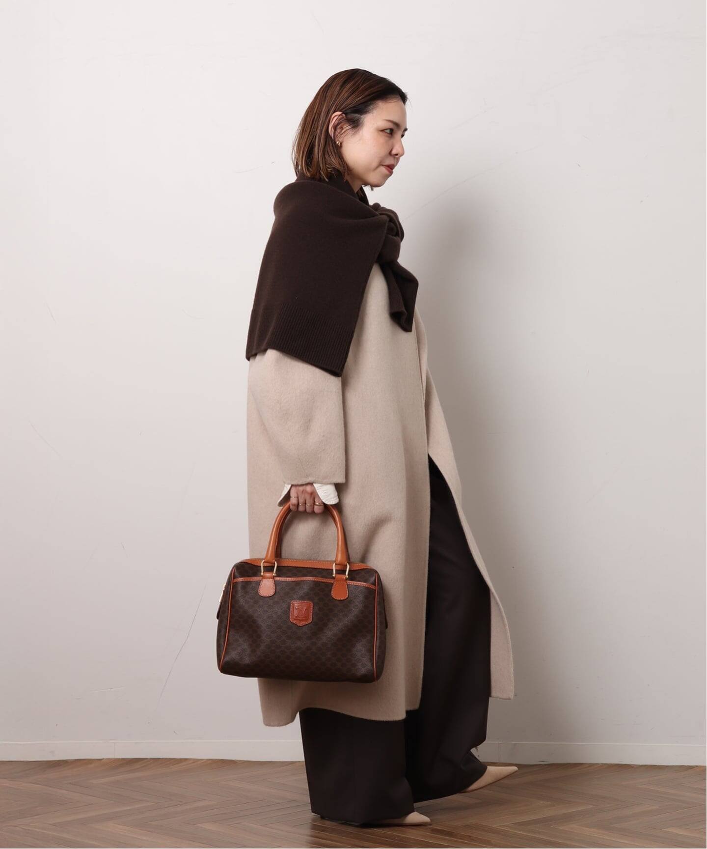 VINTAGE CELINE/セリーヌ】macadam ボストンバッグ 30（ボストンバッグ