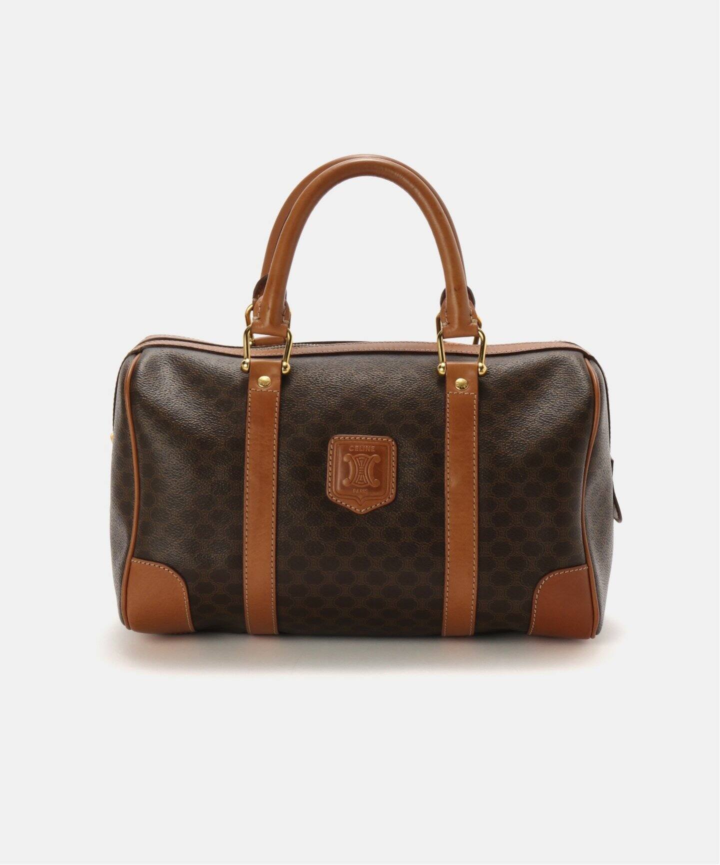 【CELINE】vintage celine black macadam large★ボストンバッグ VINTAGE CELINE/セリーヌ】macadam ボストンバッグ 31（ボストン