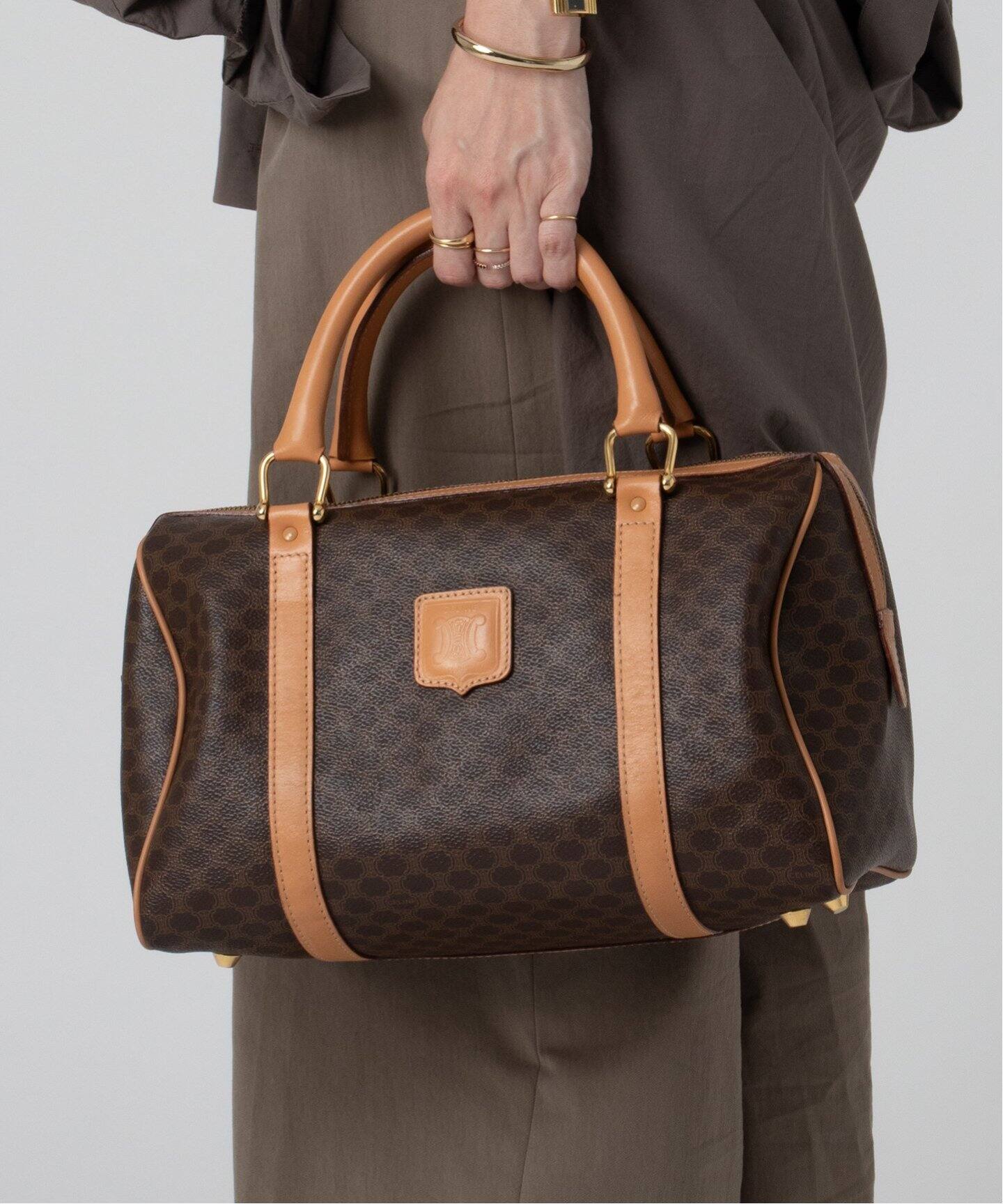 VINTAGE CELINE/セリーヌ】macadam ボストンバッグ 31（ボストンバッグ