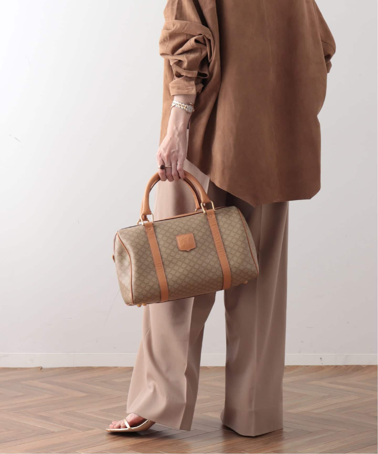 VINTAGE CELINE/セリーヌ】macadam ボストンバッグ 31（ボストンバッグ