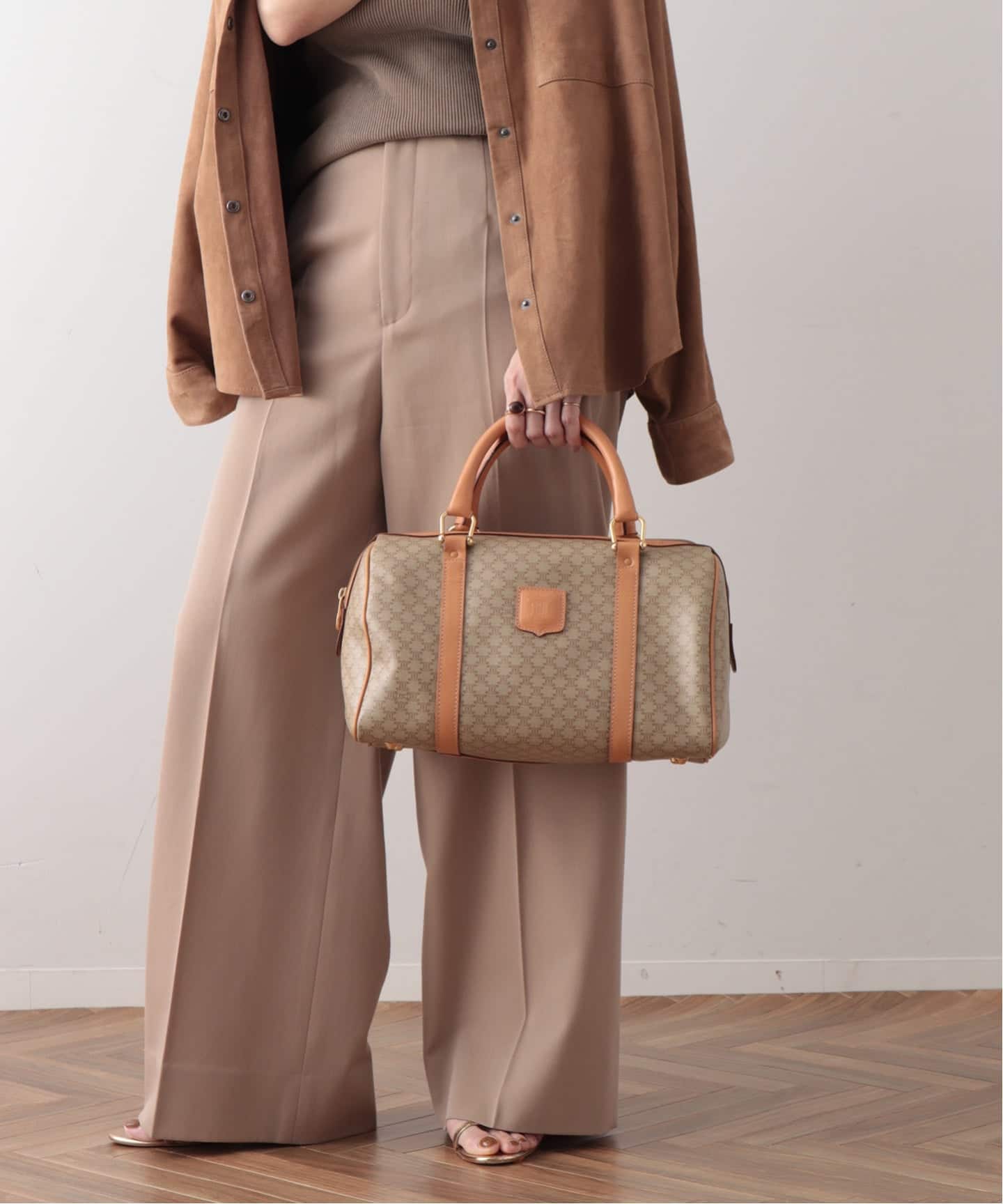 VINTAGE CELINE/セリーヌ】macadam ボストンバッグ 30（ボストンバッグ