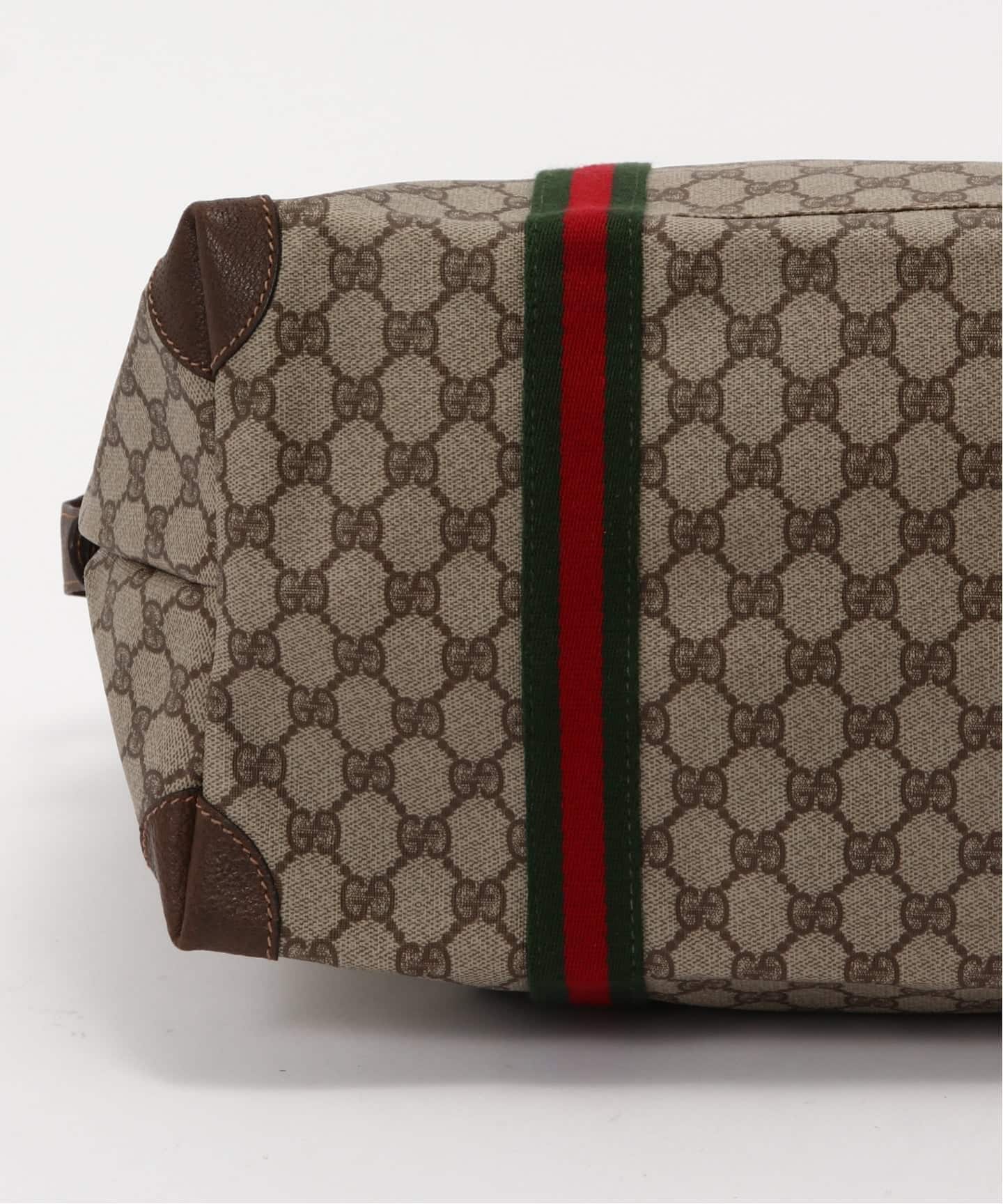 VINTAGE GUCCI/グッチ】ボストンバッグ large gg web（ボストンバッグ