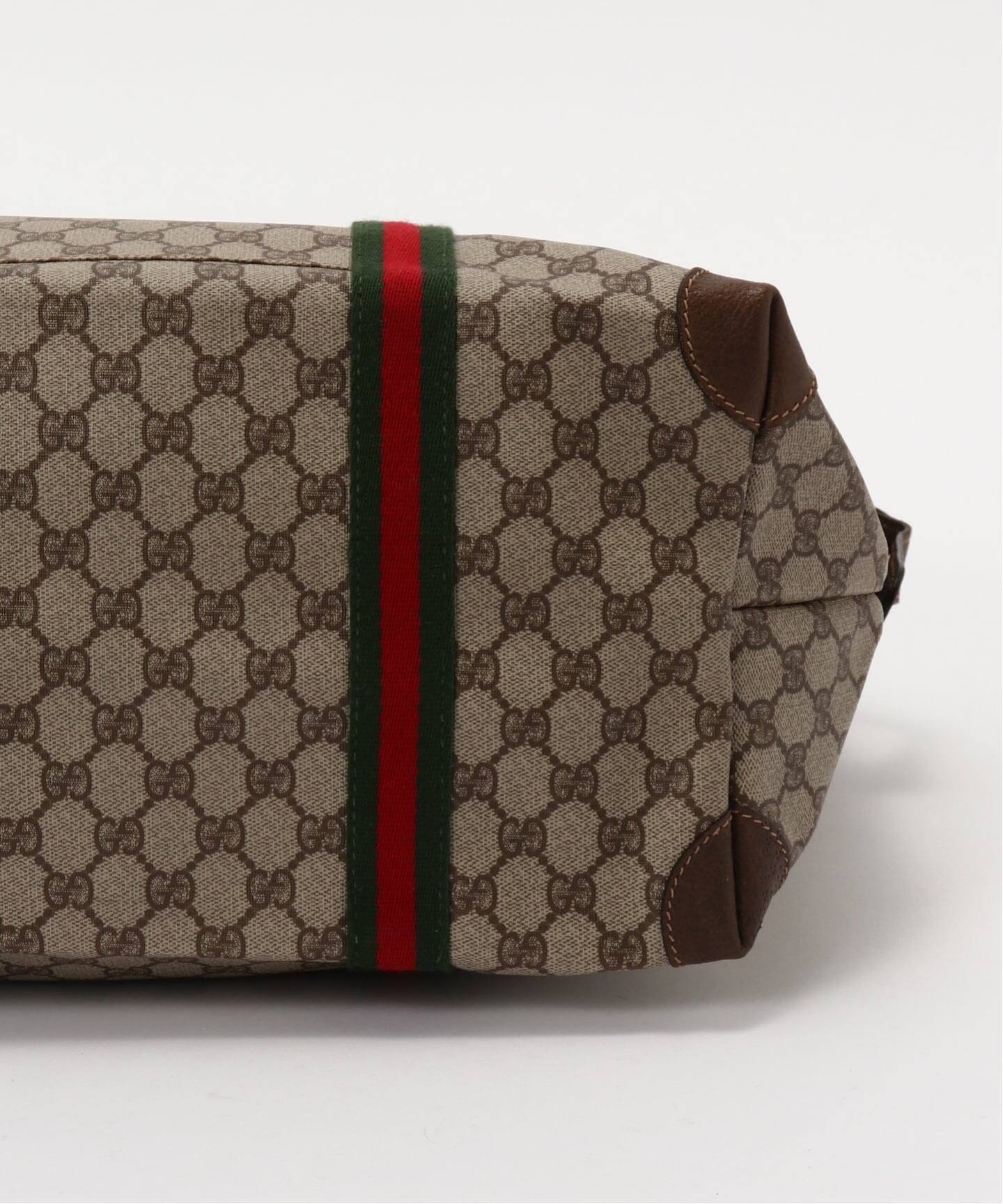 VINTAGE GUCCI/グッチ】ボストンバッグ large gg web（ボストンバッグ