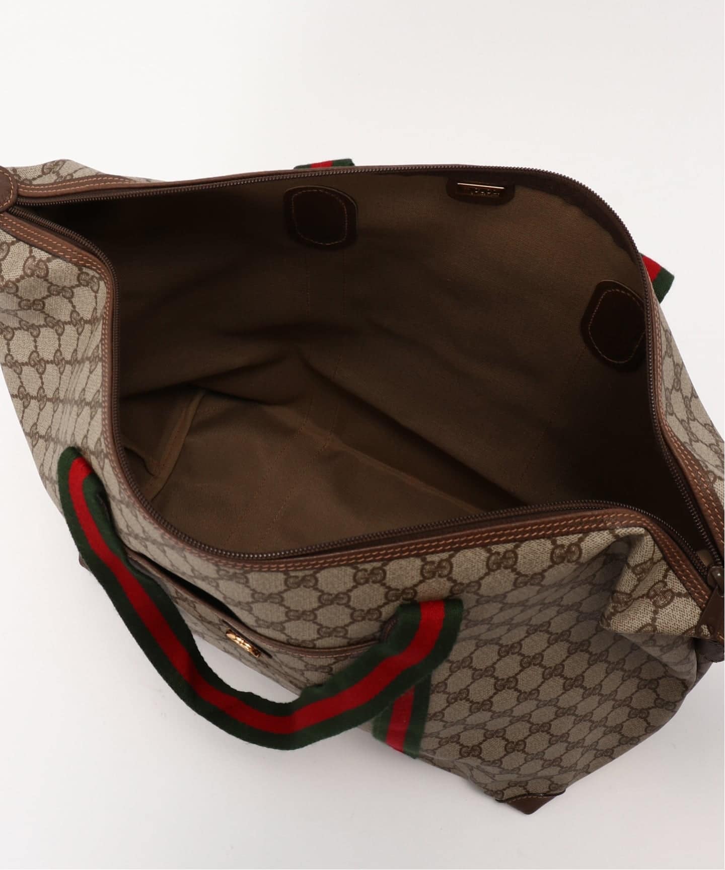 VINTAGE GUCCI/グッチ】ボストンバッグ large gg web（ボストンバッグ