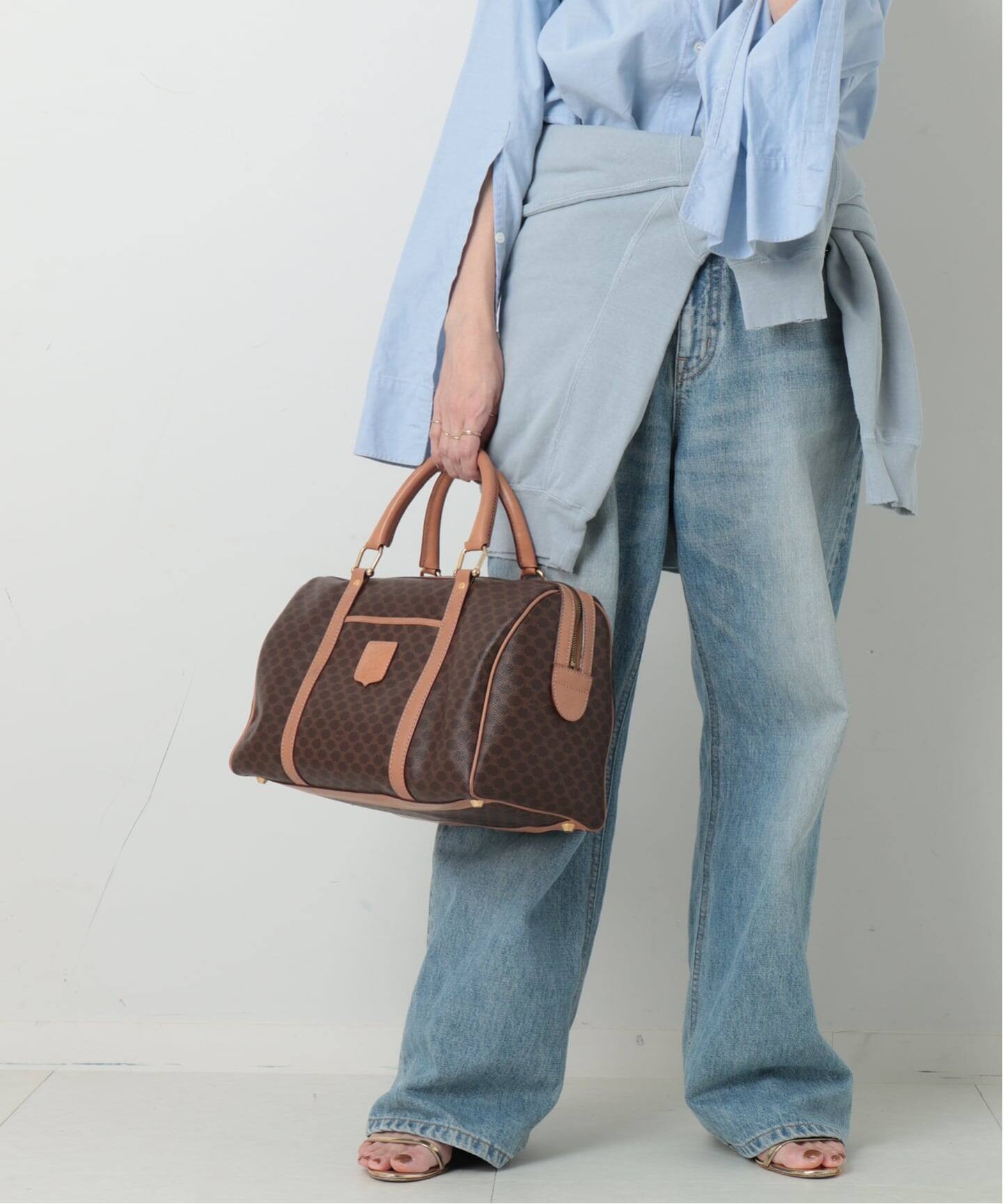 VINTAGE CELINE/セリーヌ】macadam ボストンバッグ 35（ボストンバッグ