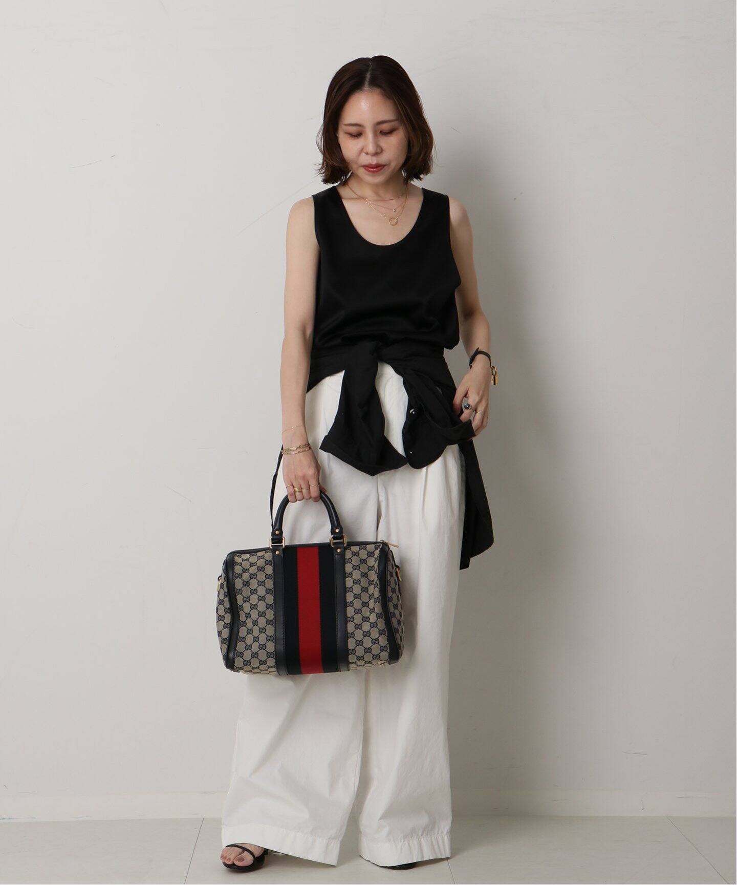 VINTAGE GUCCI /グッチ】ボストンバッグ gg（ボストンバッグ