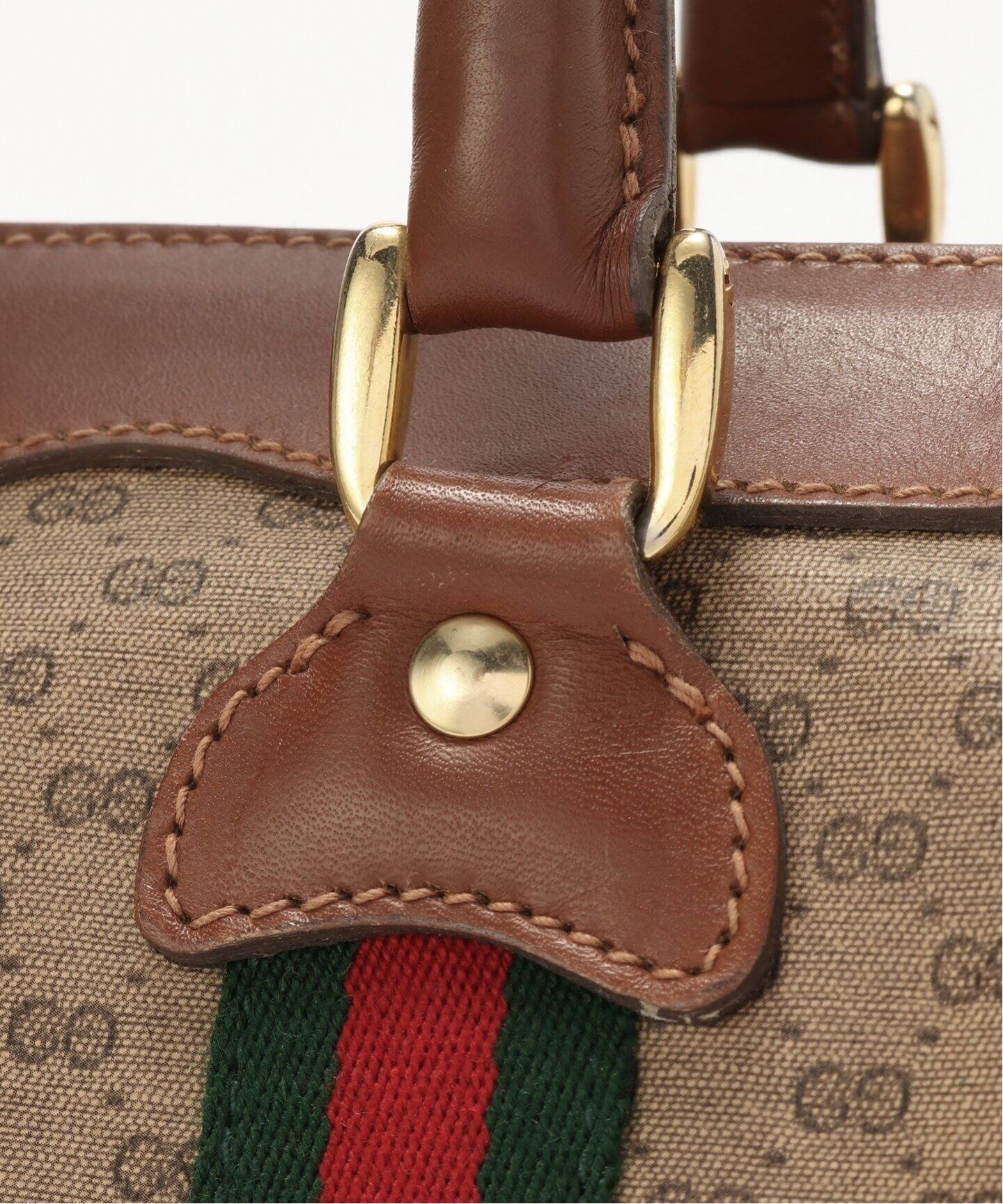 VINTAGE GUCCI /グッチ】ボストンバッグ micro gg（ボストン