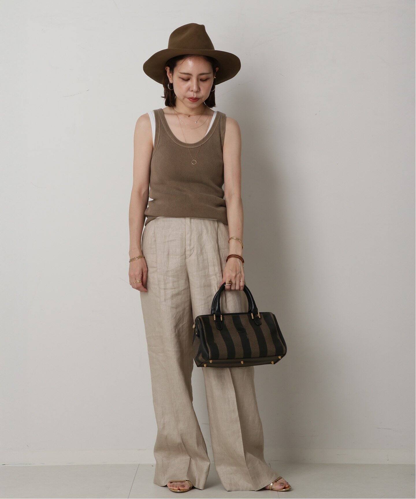 VINTAGE FENDI/フェンディ】Pequin ボストンバッグ（ボストンバッグ