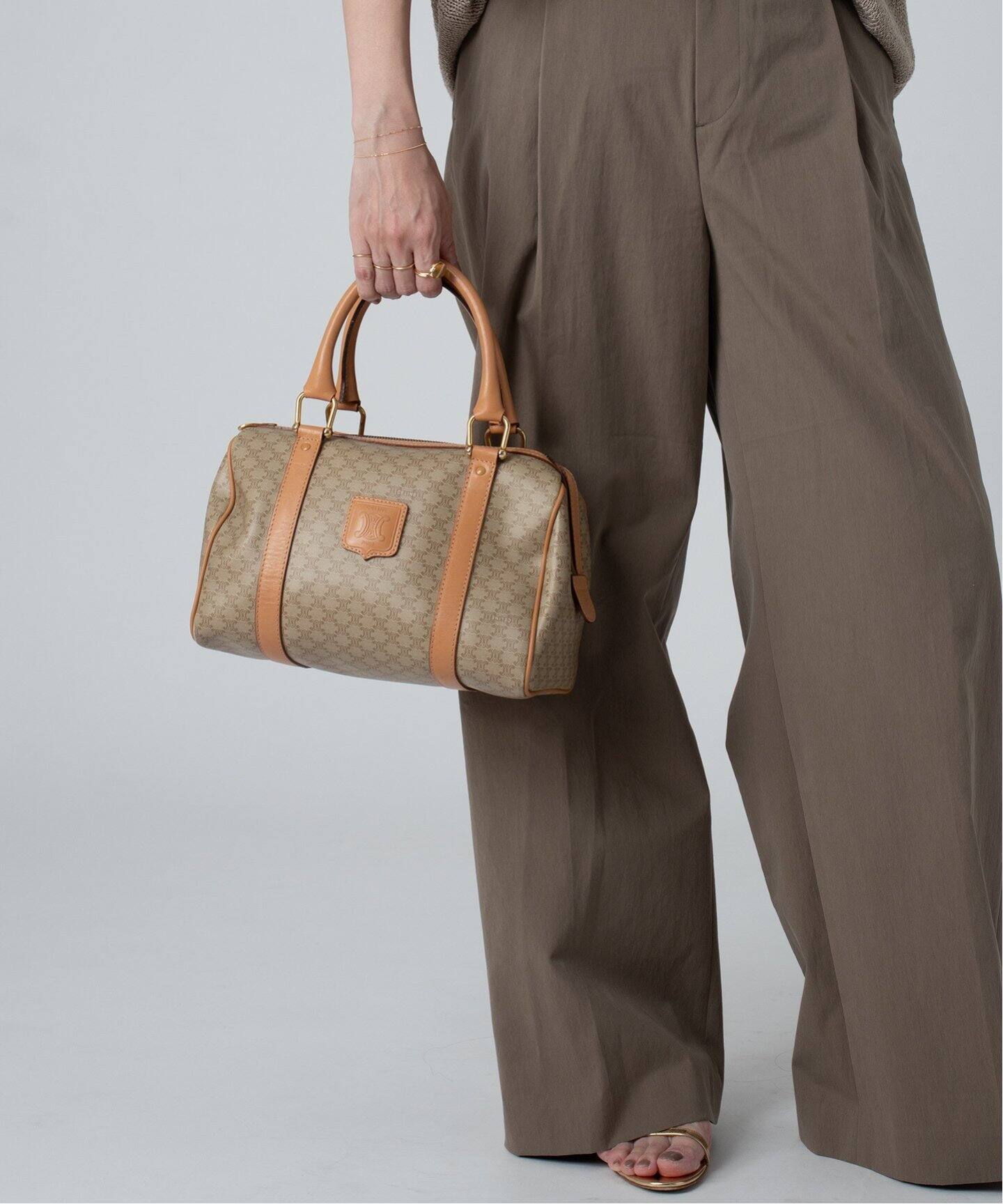 VINTAGE CELINE/セリーヌ】macadam ボストンバッグ 25（ボストンバッグ