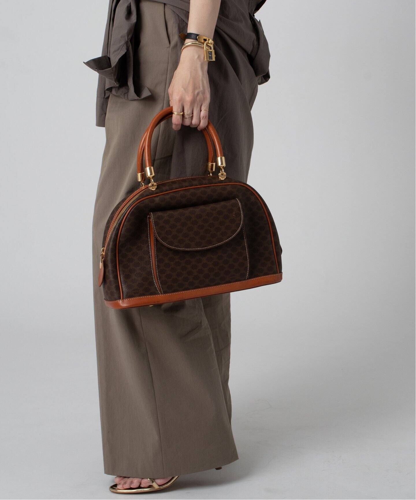 VINTAGE CELINE/セリーヌ】macadam ボリード ボストンバッグ（ボストン 