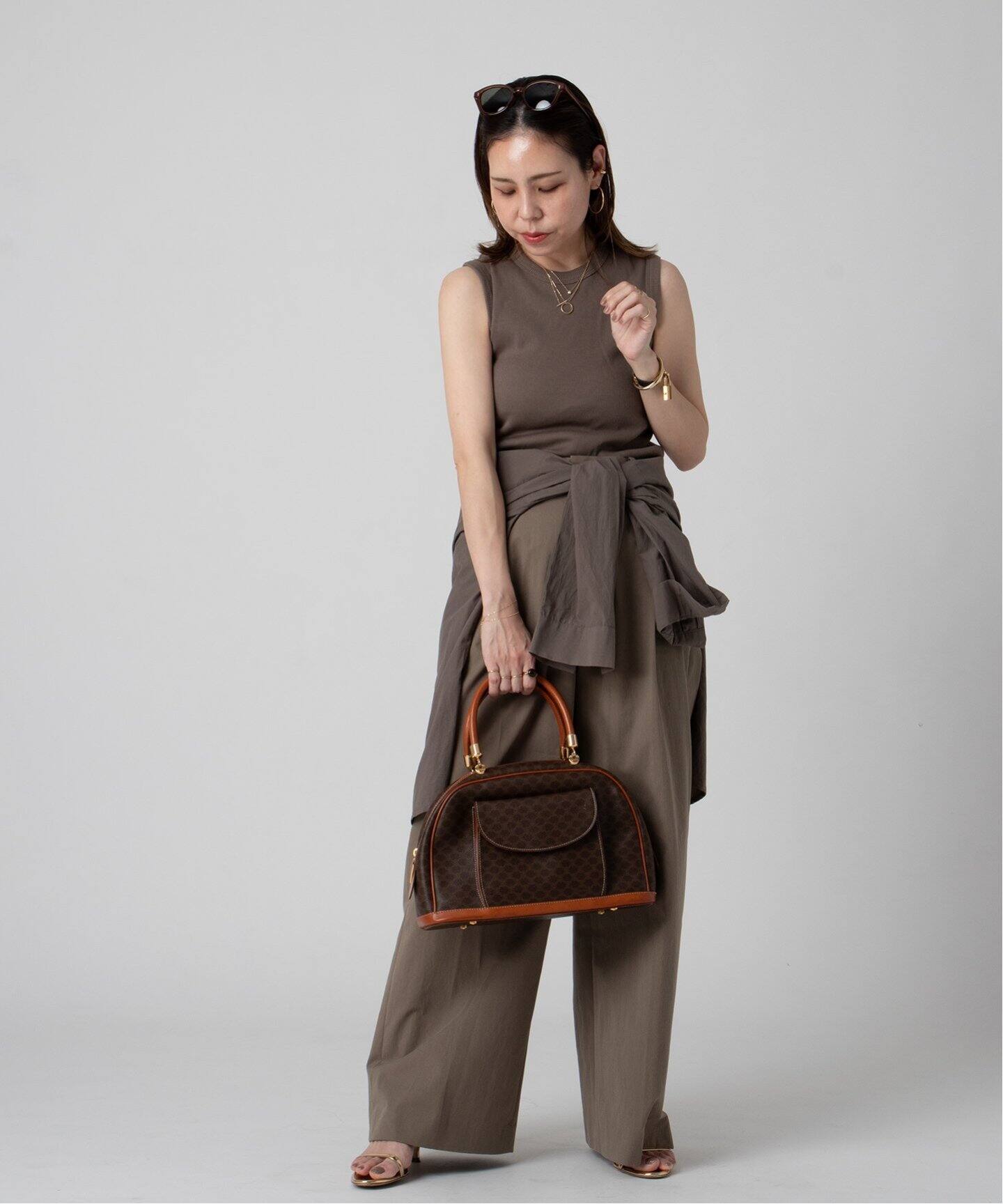 VINTAGE CELINE/セリーヌ】macadam ボリード ボストンバッグ
