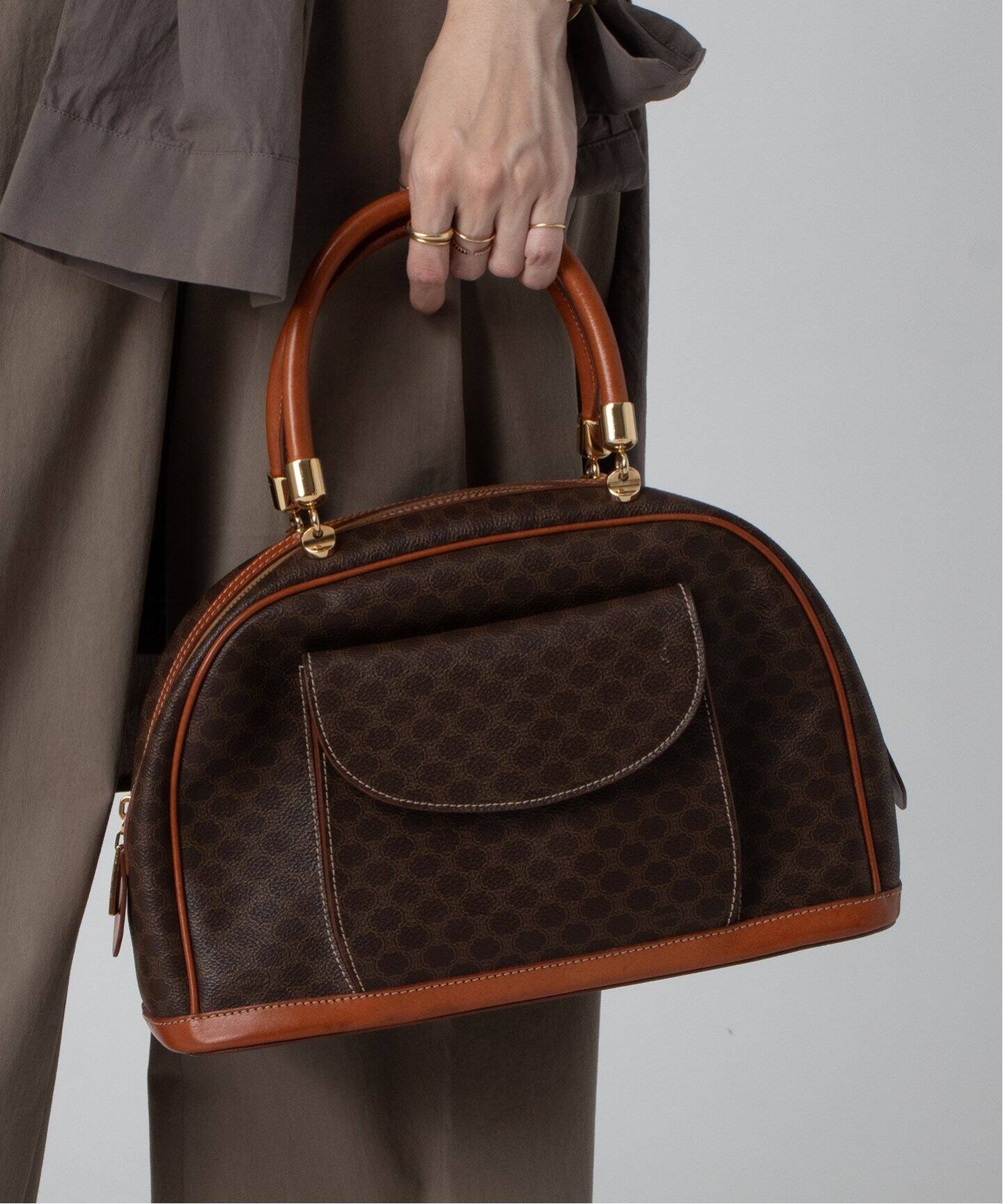VINTAGE CELINE/セリーヌ】macadam ボリード ボストンバッグ（ボストン 