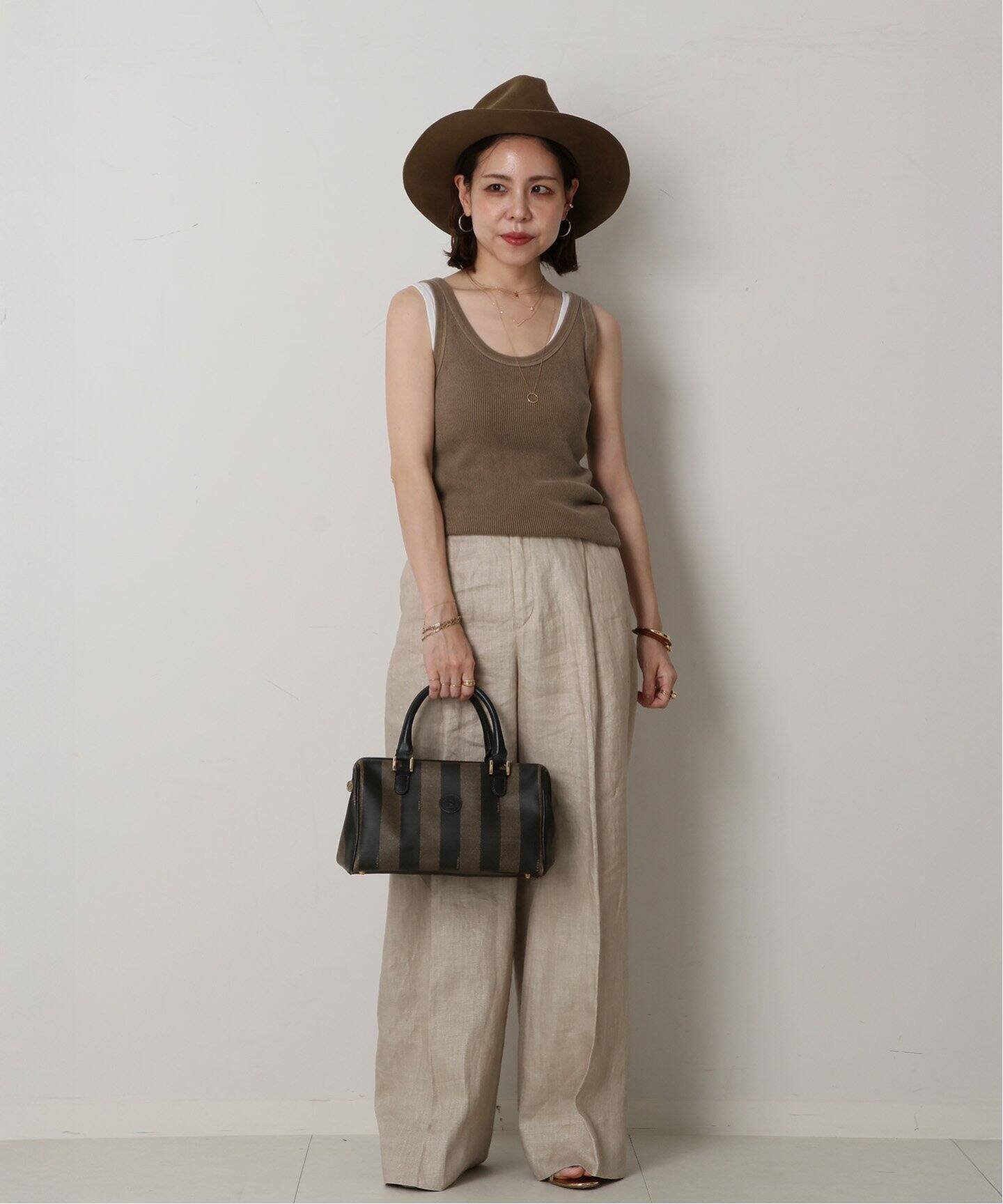VINTAGE FENDI/フェンディ】Pequin ボストンバッグ（ボストン
