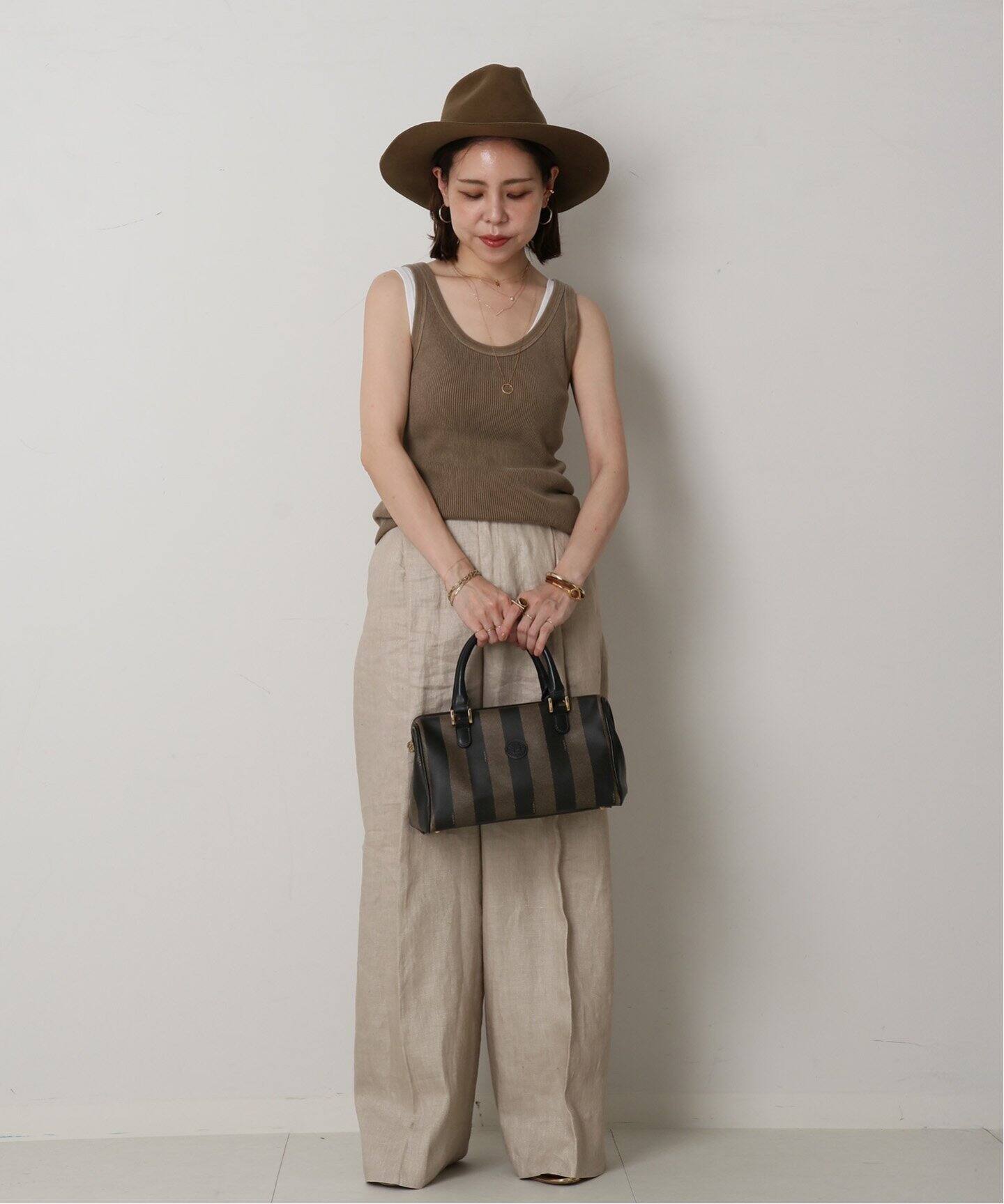 VINTAGE FENDI/フェンディ】Pequin ボストンバッグ（ボストン