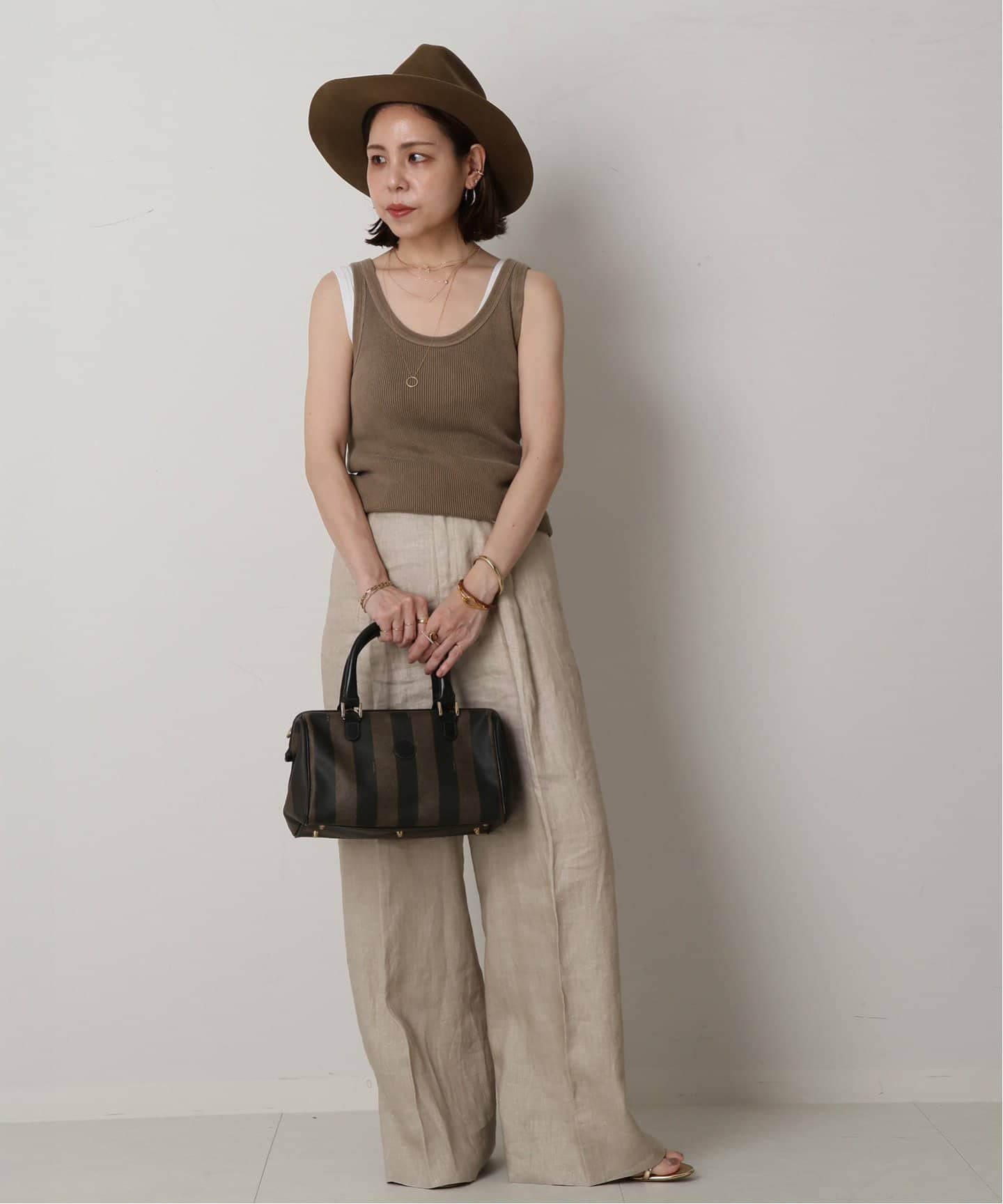 VINTAGE FENDI/フェンディ】Pequin ボストンバッグ（ボストンバッグ