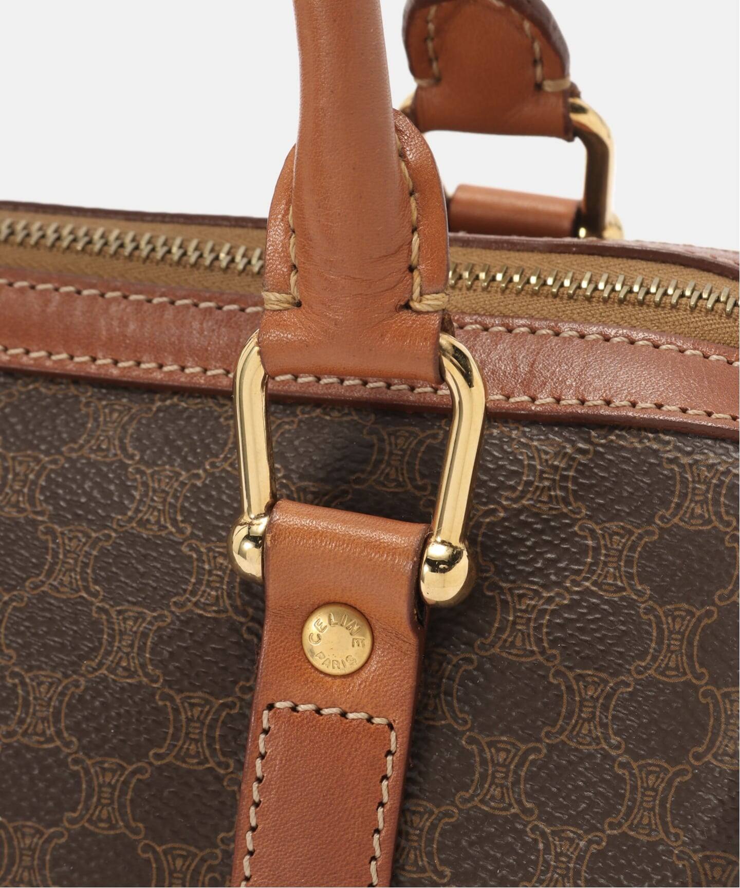 VINTAGE CELINE/セリーヌ】マカダム ボストンバッグ 25（ボストン