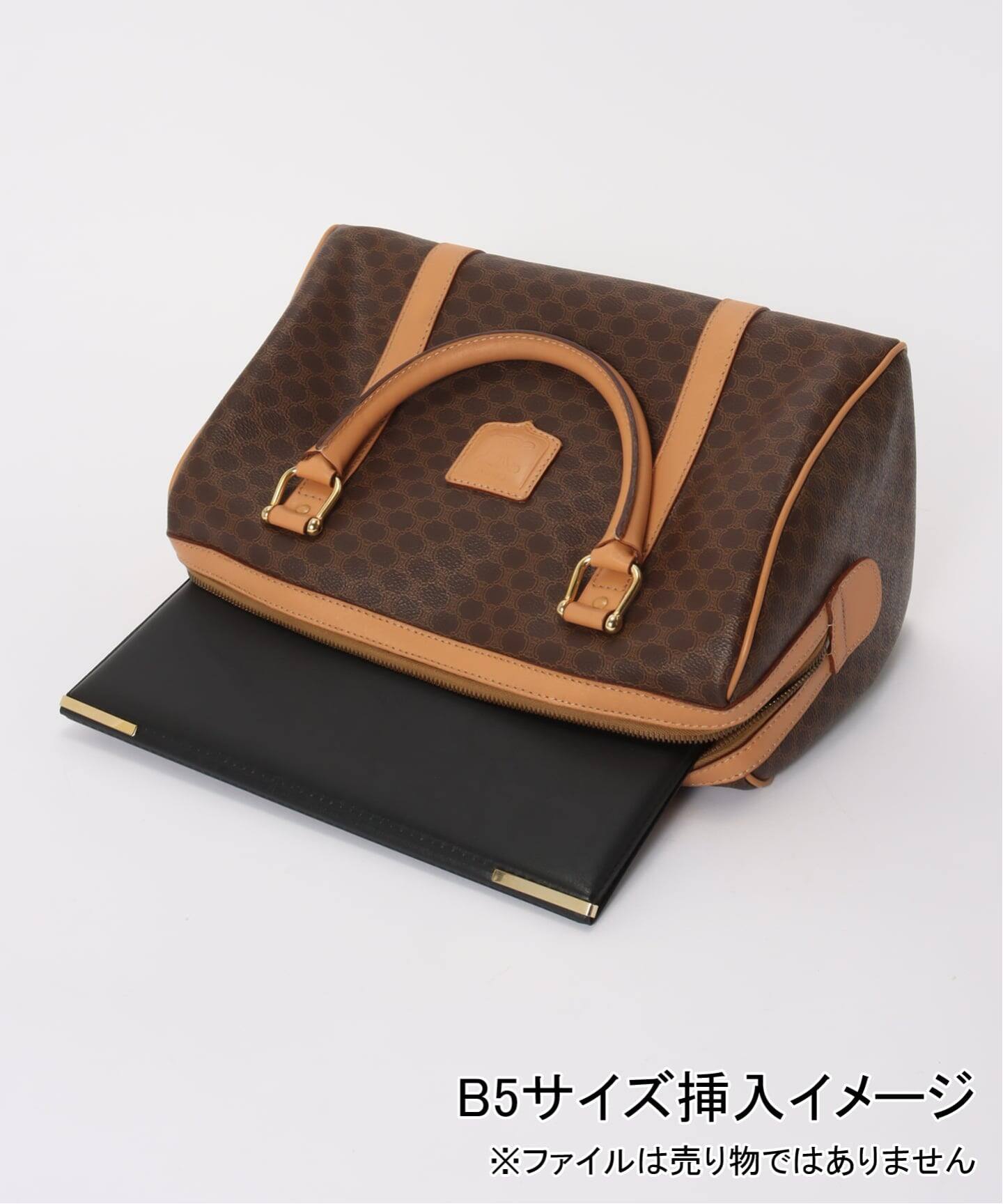 VINTAGE CELINE/セリーヌ】マカダム ボストンバッグ 30（ボストン