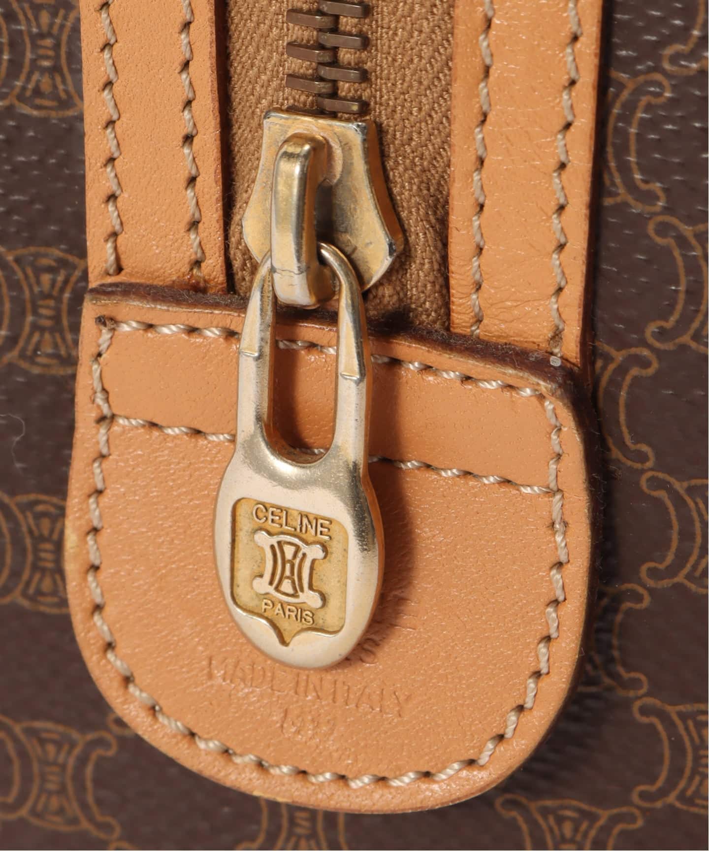 VINTAGE CELINE/セリーヌ】マカダム ボストンバッグ 25（ボストン