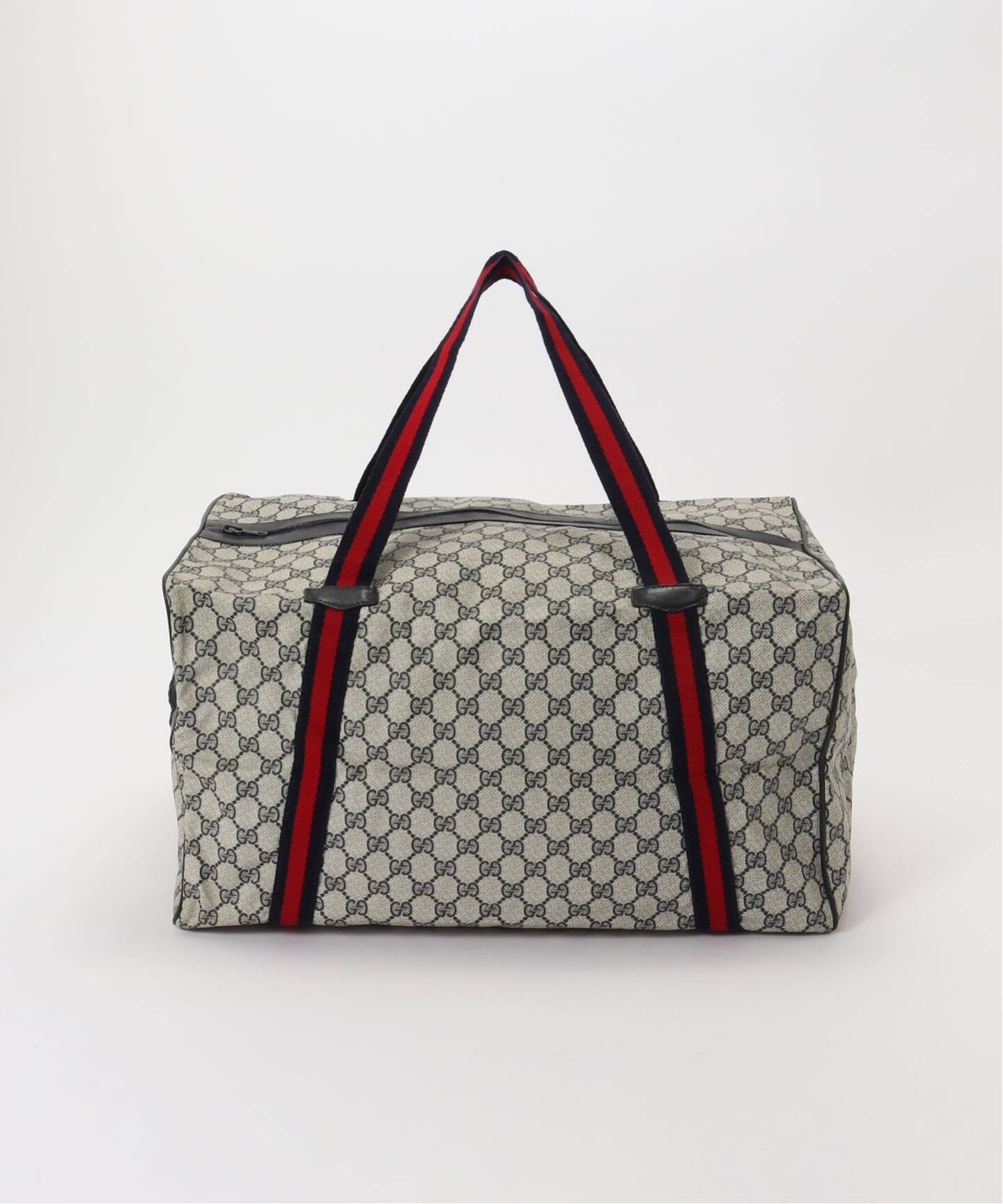 VINTAGE GUCCI/グッチ】ボストンバッグ gg web（ボストンバッグ