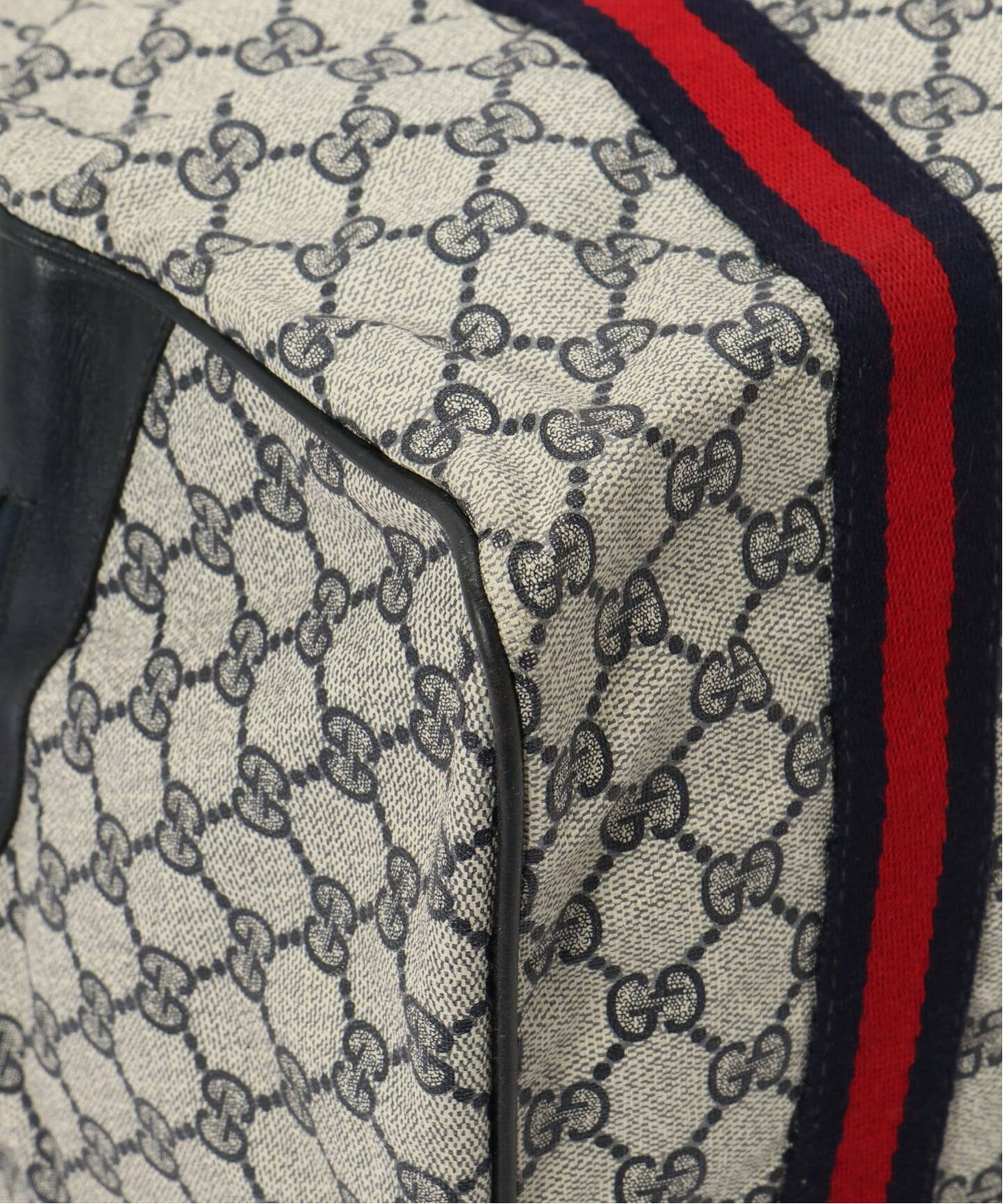 VINTAGE GUCCI/グッチ】ボストンバッグ gg web（ボストンバッグ