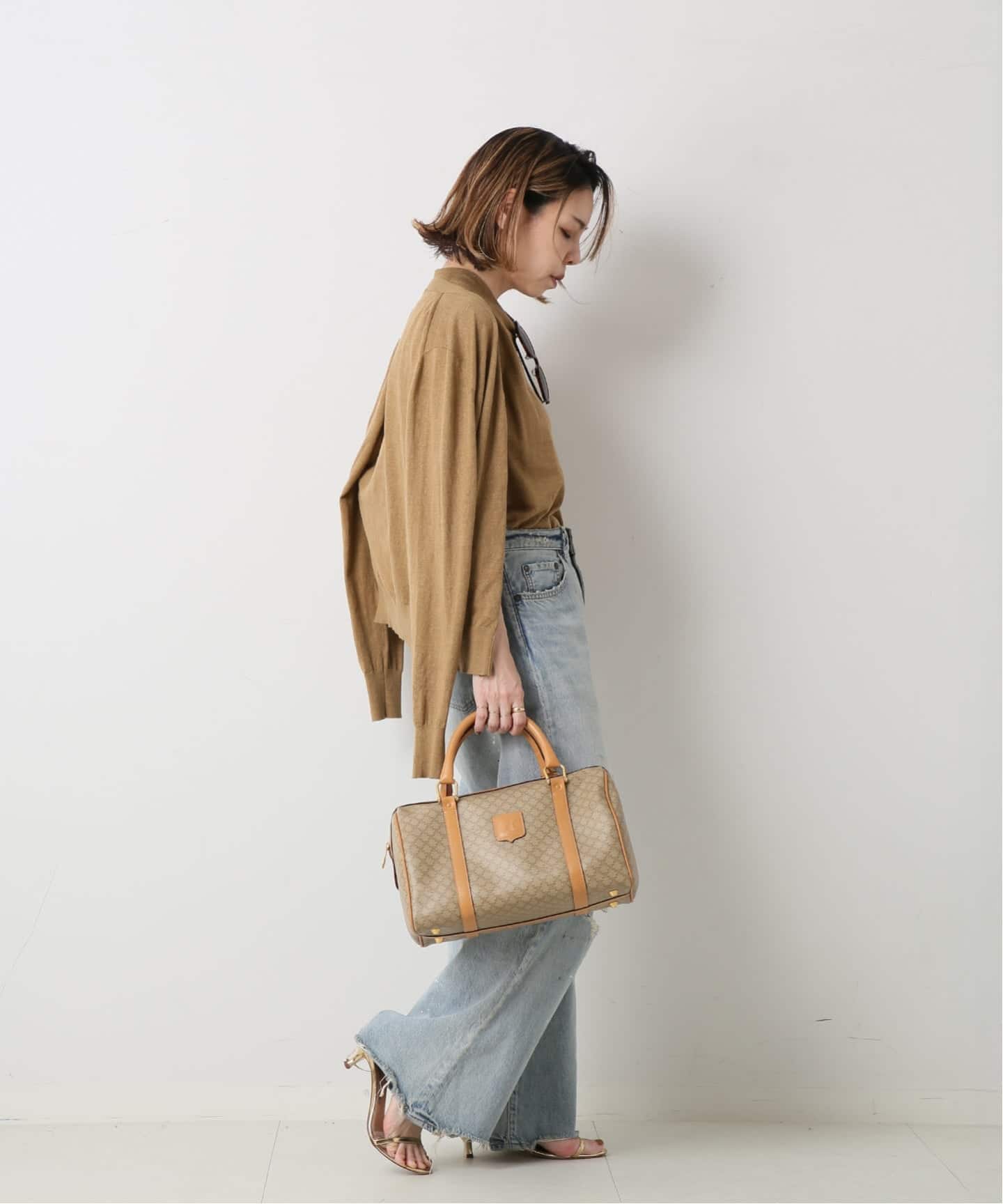 VINTAGE CELINE/セリーヌ】ボストンバッグ 30 macadam（ボストンバッグ