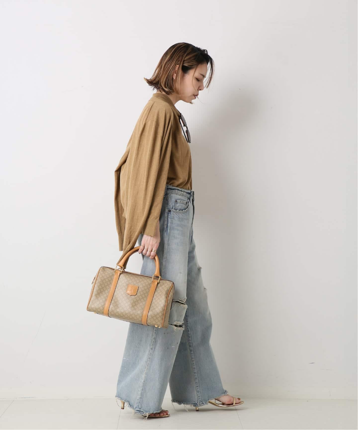 VINTAGE CELINE/セリーヌ】ボストンバッグ 30 macadam（ボストンバッグ