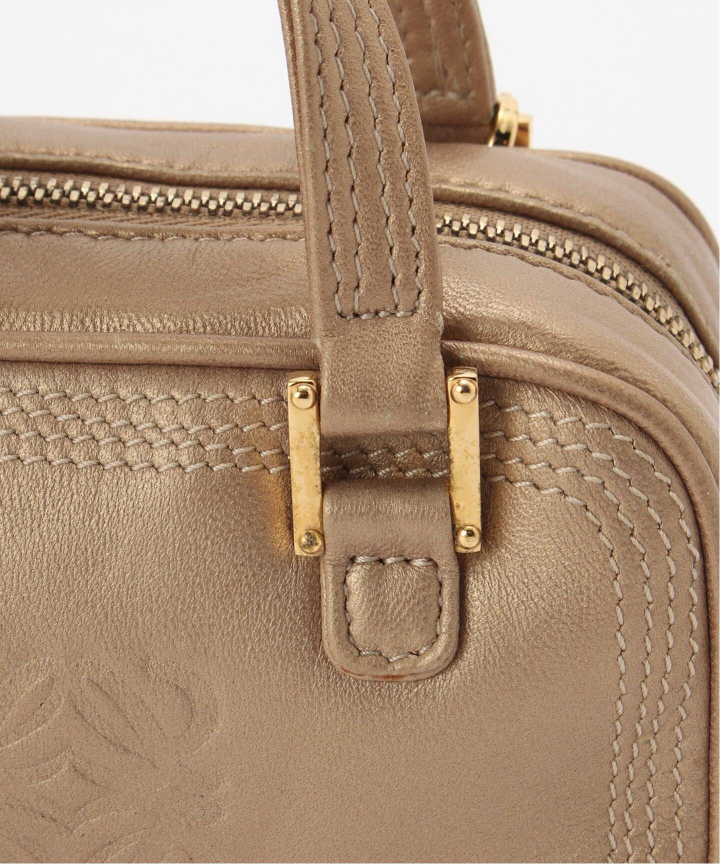 【美品】LOEWE オールドロエベ ヴィンテージ アクセサリーポーチ ミニバッグ VINTAGE LOEWE/ロエベ】 Amazona micro 2way（ポーチ）｜DECOUVERTE