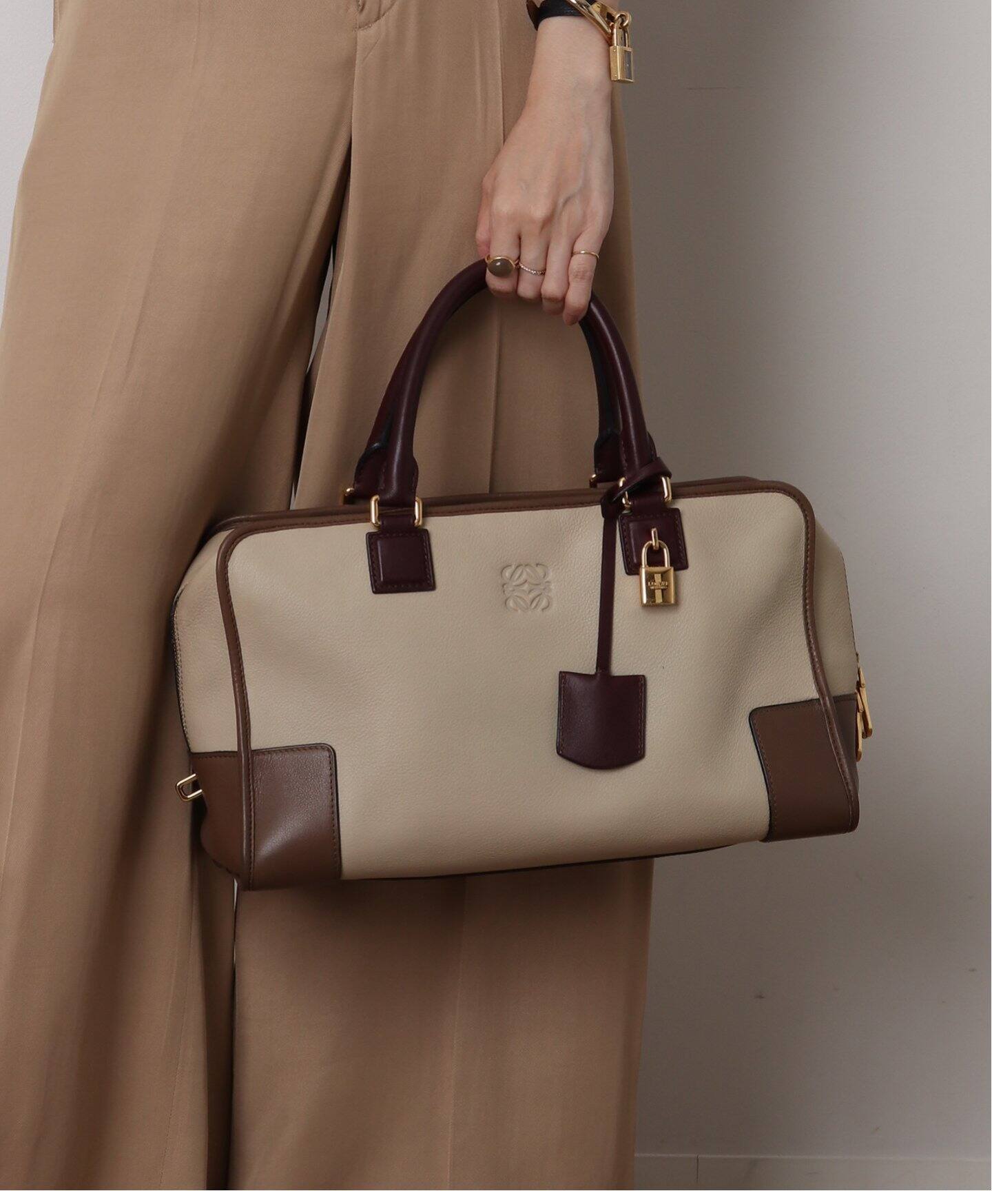 すぐ届く 1点モノ ロエベ アマソナ36 ボストンバック レザー ロエベ(Loewe) アマソナ 36 レディース レザー ボストンバッグ