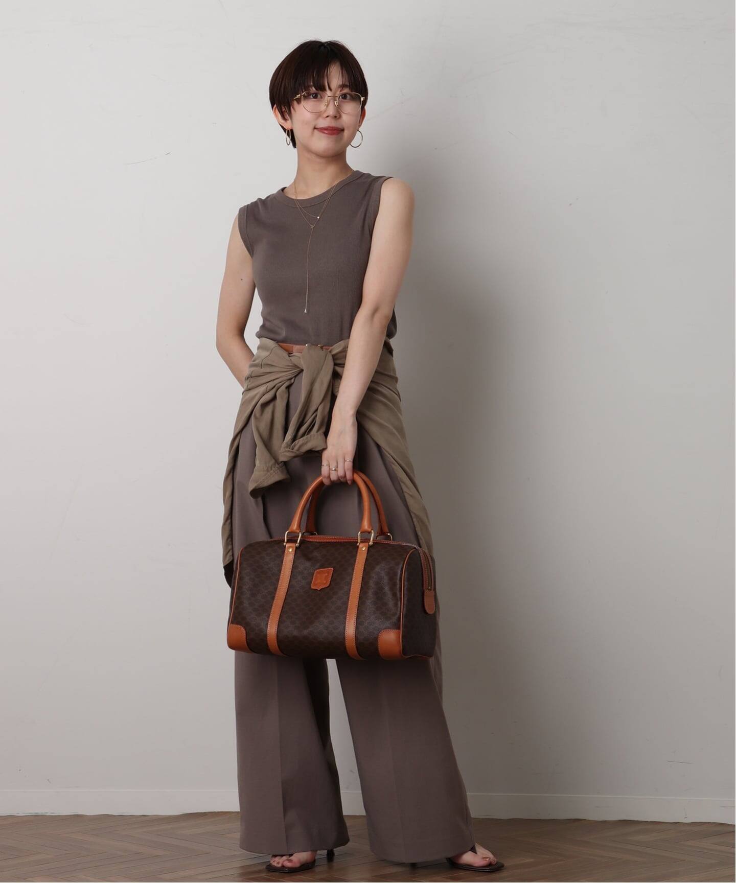 VINTAGE CELINE/セリーヌ】macadam ボストンバッグ 35（ボストンバッグ