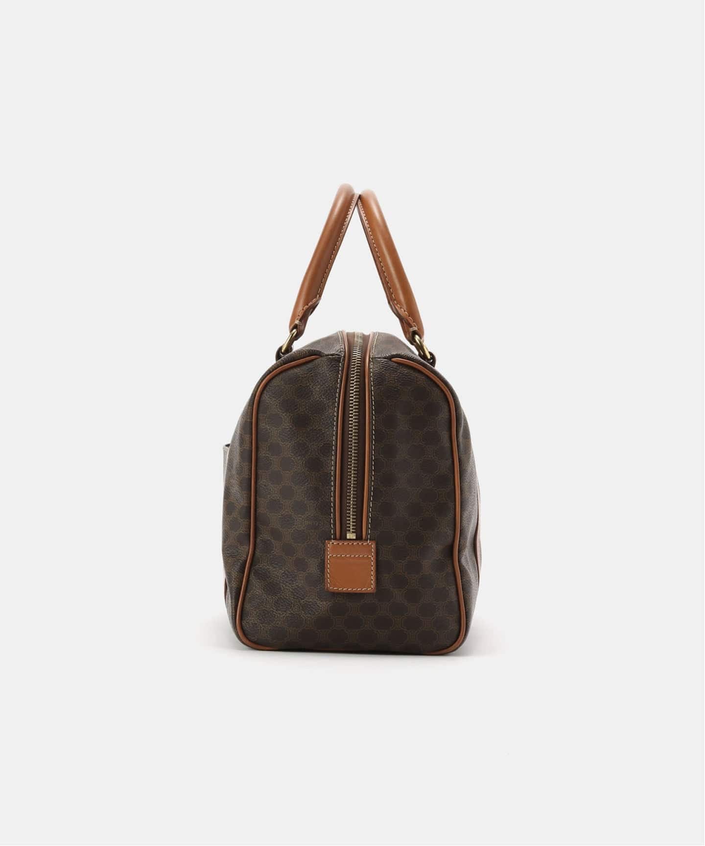 CELINE セリーヌ マカダム　ボストンバッグ CELINE／セリーヌマカダム柄ボストンハンドバッグ