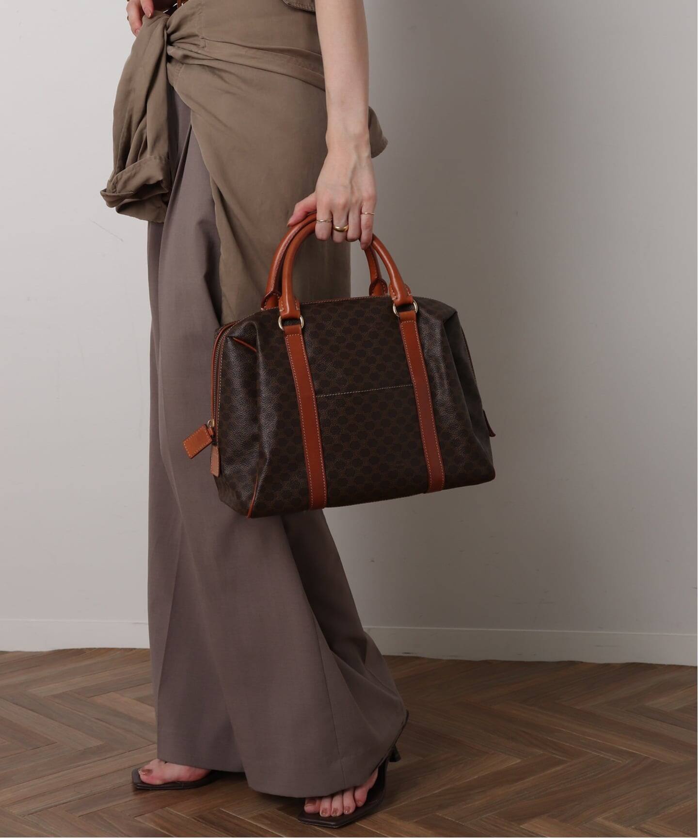 VINTAGE CELINE/セリーヌ】macadam ボストンバッグ 28（ボストン