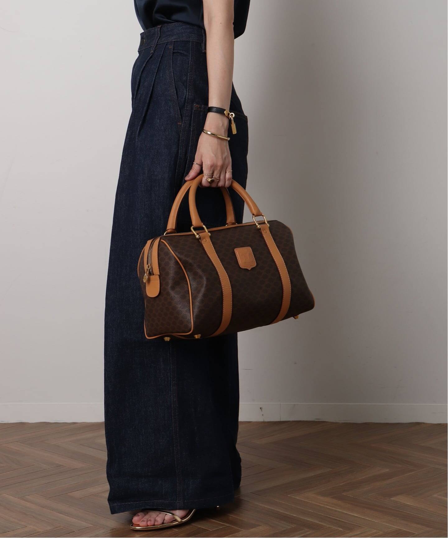 VINTAGE CELINE/セリーヌ】macadam ボストンバッグ 31（ボストン