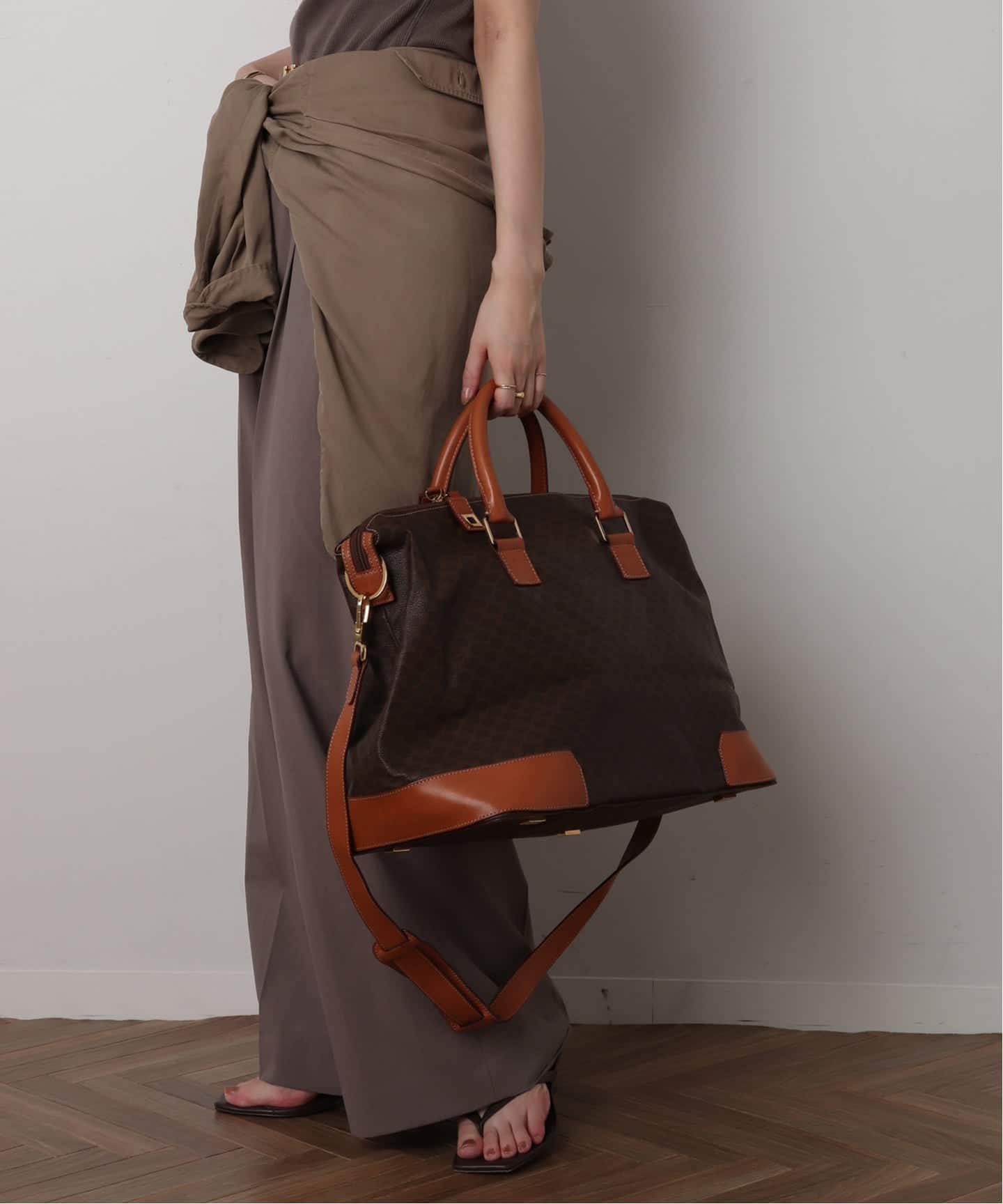 VINTAGE CELINE/セリーヌ】macadam 2way ボストンバッグ