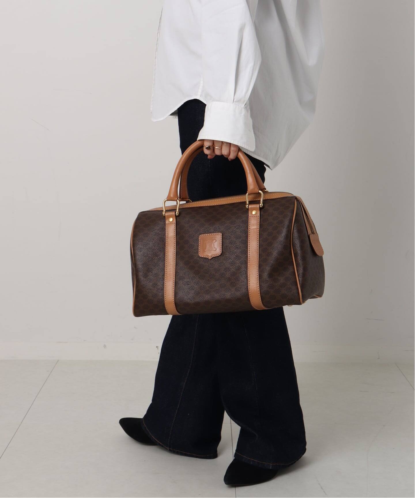 VINTAGE CELINE/セリーヌ】macadam ボストンバッグ 31（ボストンバッグ