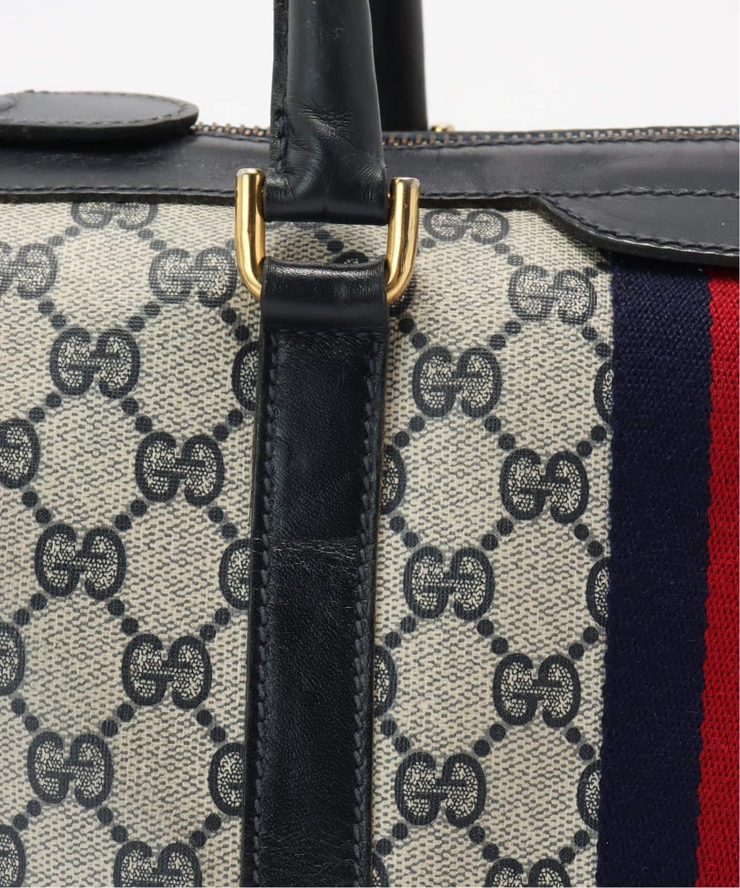 VINTAGE GUCCI/グッチ】 ボストンバッグ34 gg web（ボストン