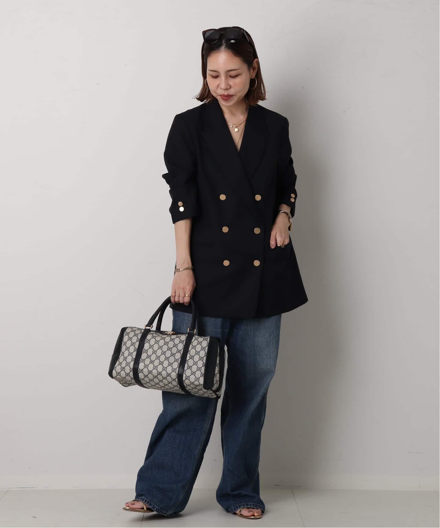 GUCCI ヴィンテージ　ボストンバック VINTAGE GUCCI/グッチ】 ボストンバッグ32 gg（ボストンバッグ