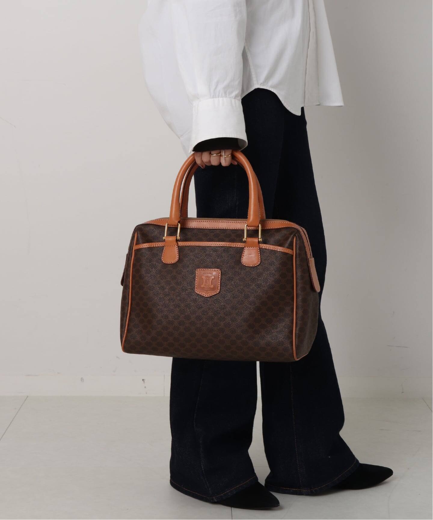 セリーヌ　ボストンバッグ　ビンテージ VINTAGE CELINE/セリーヌ】macadam ボストンバッグ 31（ボストン