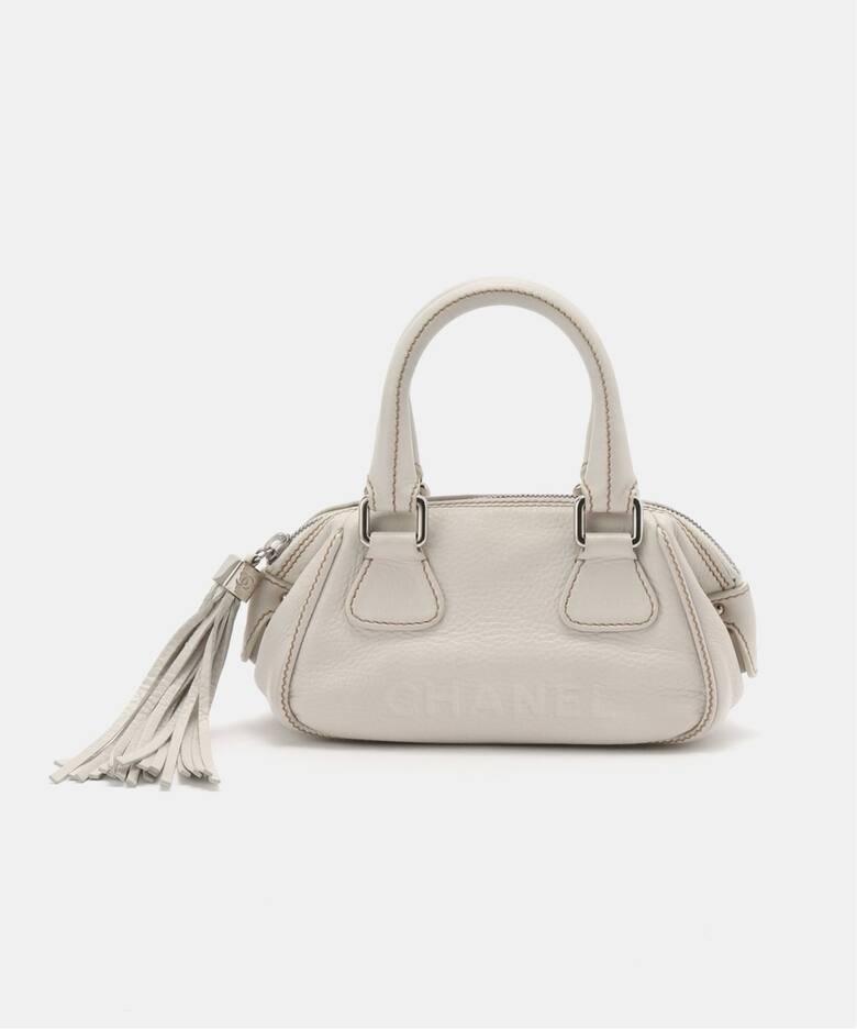 VINTAGE CHANEL/シャネル】タッセル ミニボストンバッグ（ボストン 
