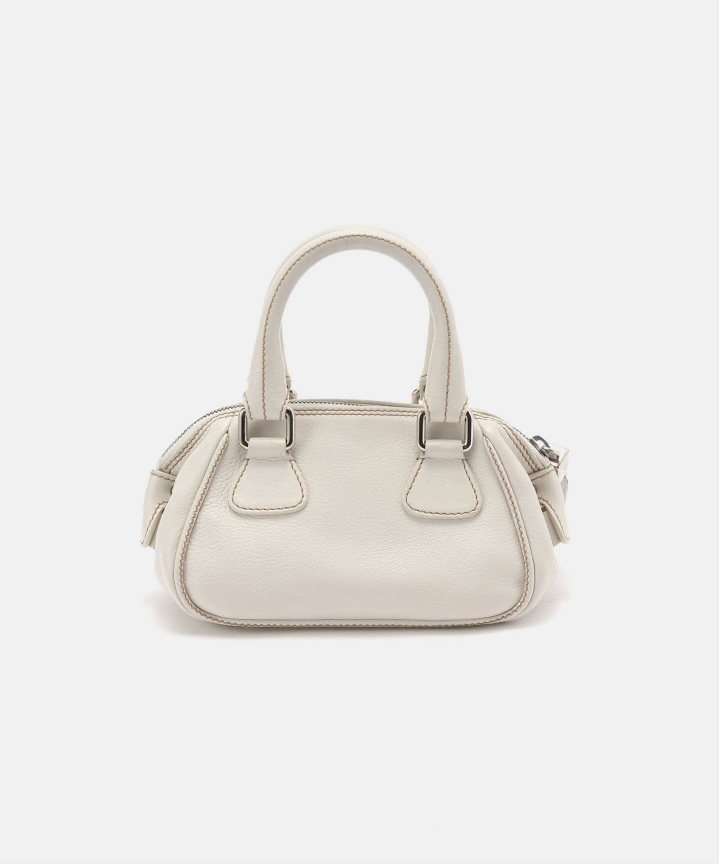 CHANEL ホワイト ハンドバッグ タッセル付き VINTAGE CHANEL/シャネル】タッセル ミニボストンバッグ（ボストン