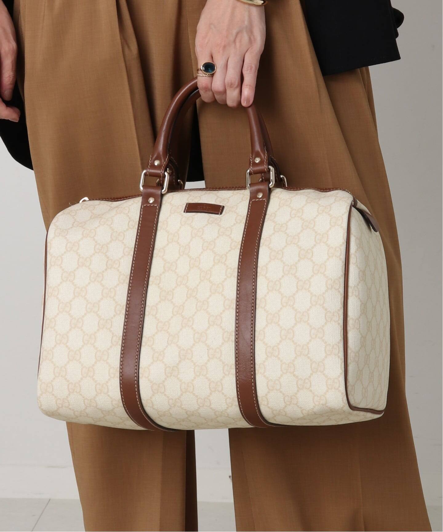 VINTAGE GUCCI /グッチ】ボストンバッグ gg（ボストンバッグ