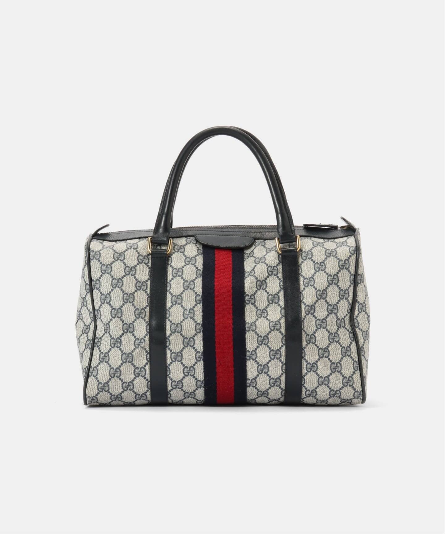 VINTAGE GUCCI/グッチ】ボストンバッグ gg web（ボストンバッグ