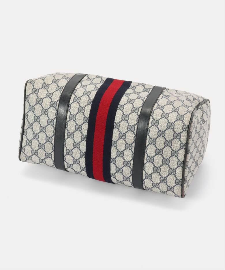 VINTAGE GUCCI/グッチ】ボストンバッグ gg web（ボストンバッグ 