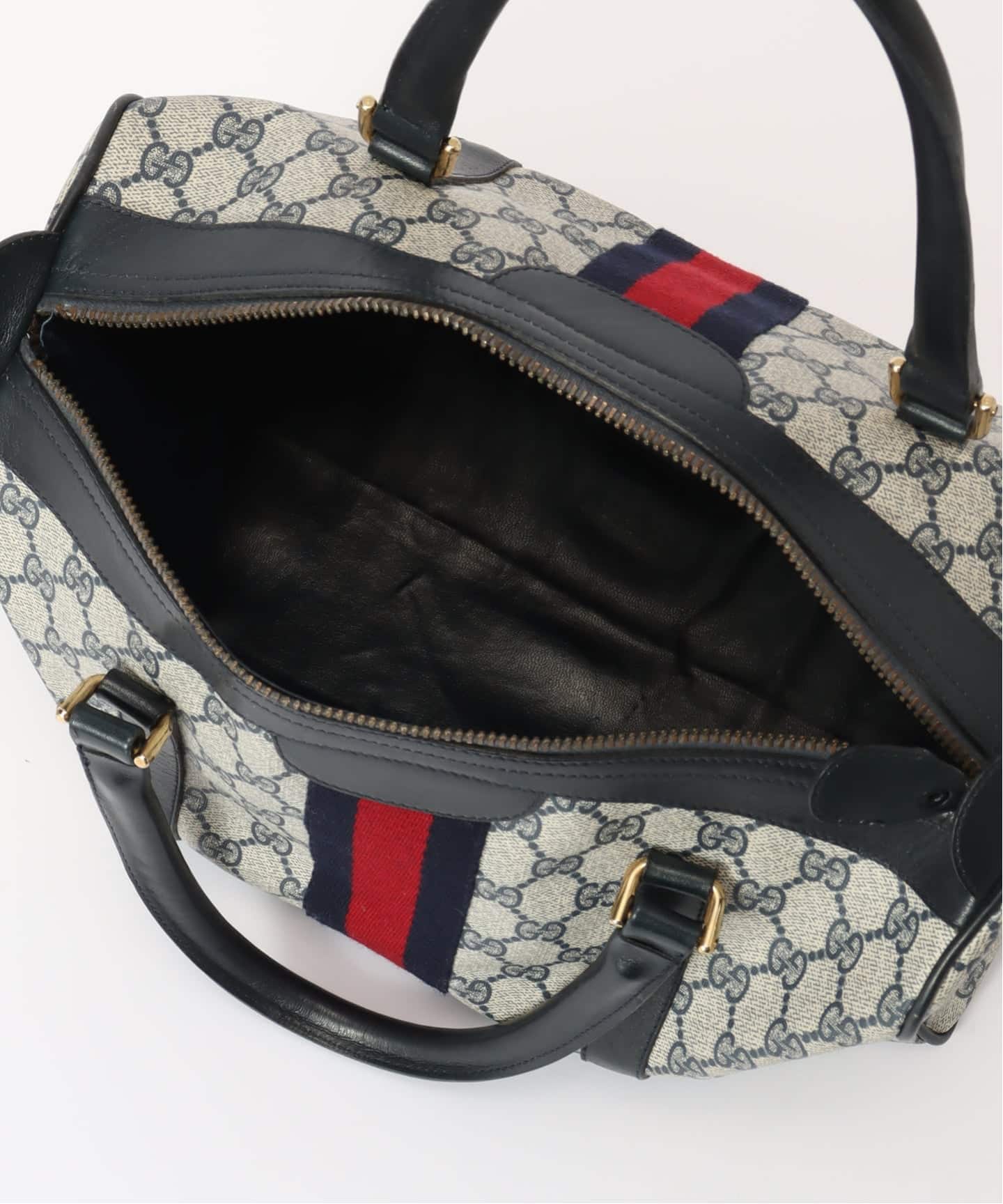 VINTAGE GUCCI/グッチ】ボストンバッグ gg web（ボストンバッグ