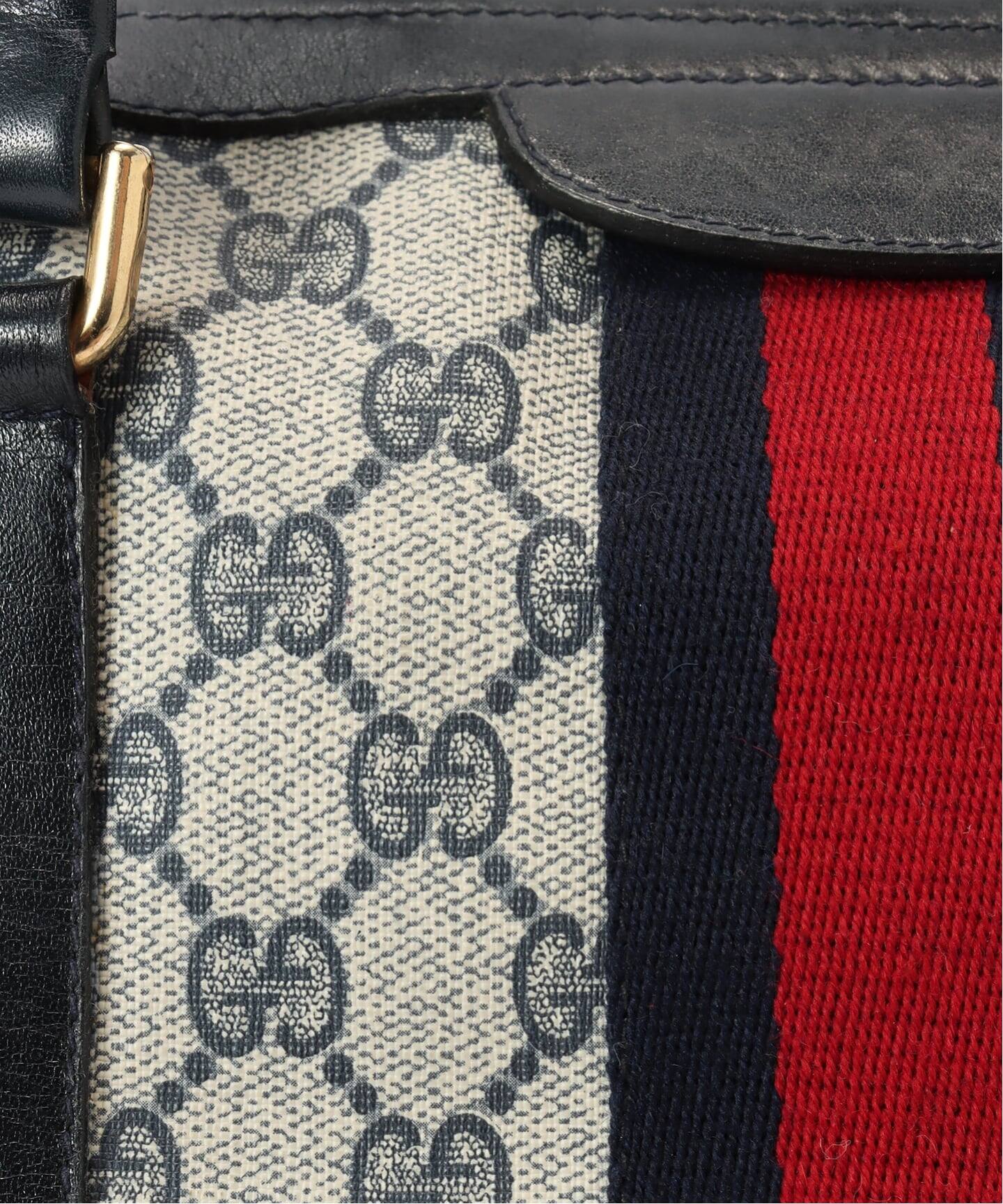 VINTAGE GUCCI/グッチ】ボストンバッグ gg web（ボストンバッグ