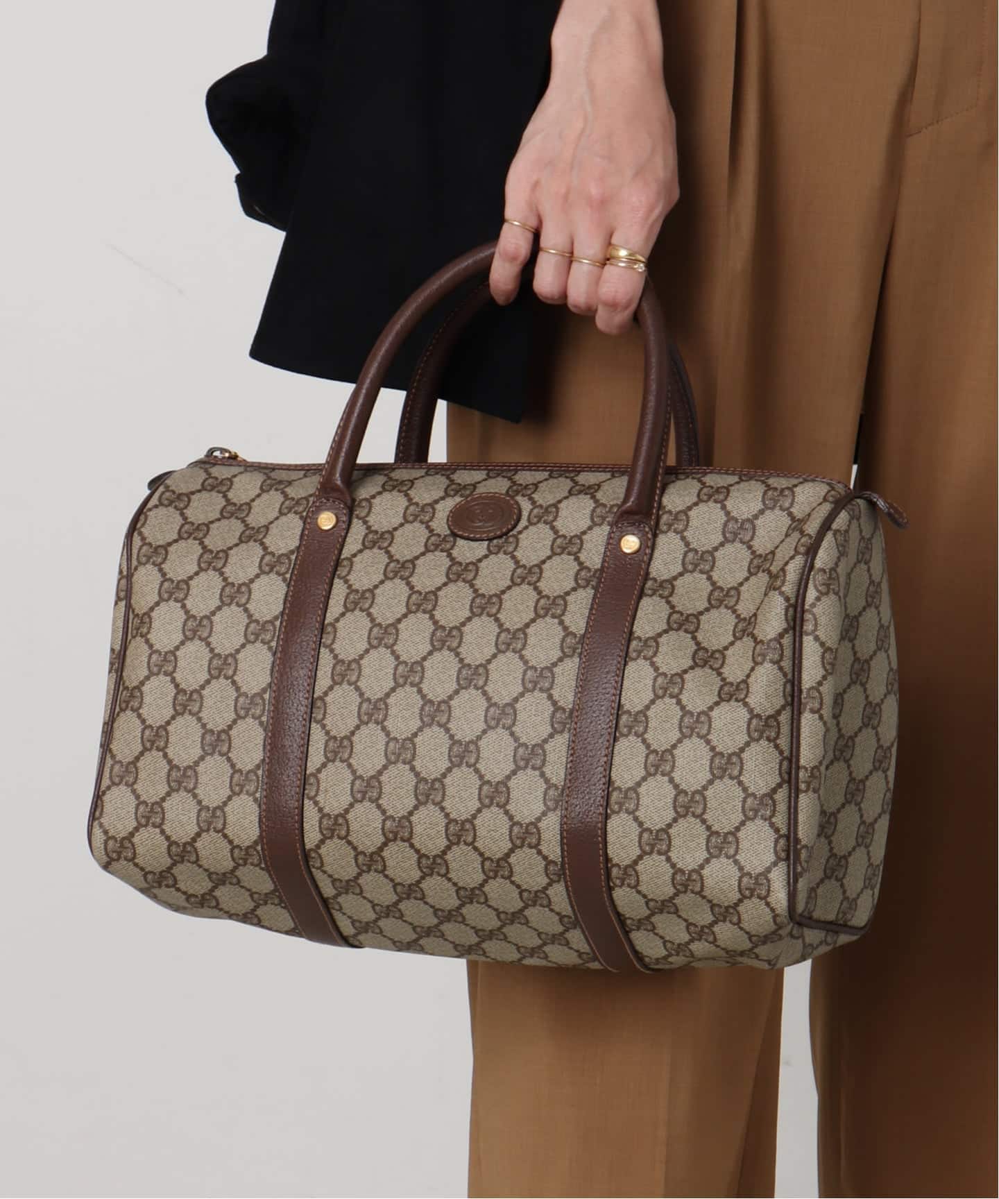 VINTAGE GUCCI /グッチ】ボストンバッグ gg（ボストンバッグ