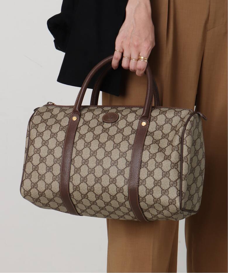 VINTAGE GUCCI /グッチ】ボストンバッグ gg（ボストンバッグ 